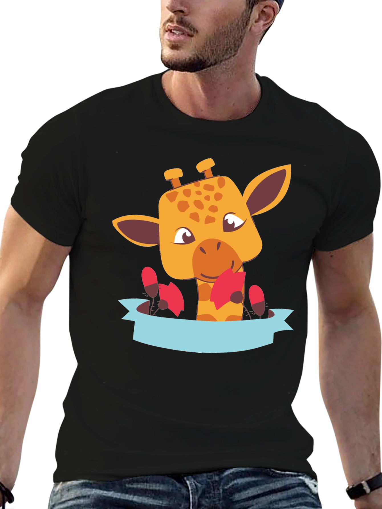 Cute Giraffe T-Shirt - Fun Animal Graphic Tee