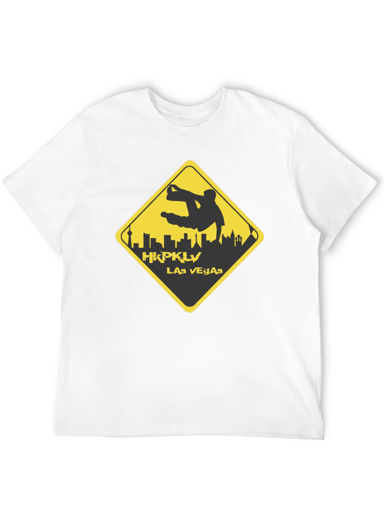 HKPKLV Las Vegas T-Shirt Black Graphic Tee