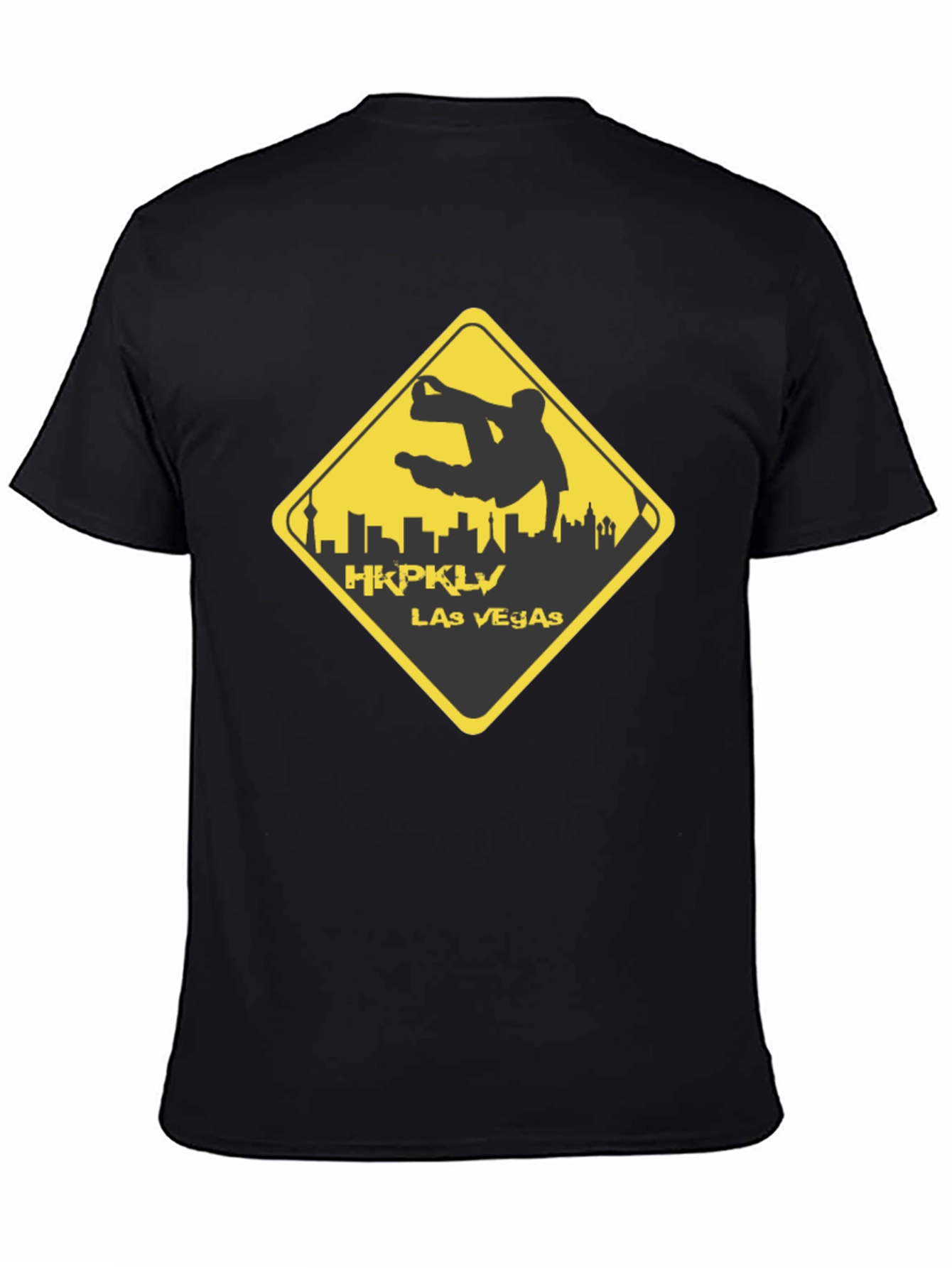 HKPKLV Las Vegas T-Shirt Black Graphic Tee