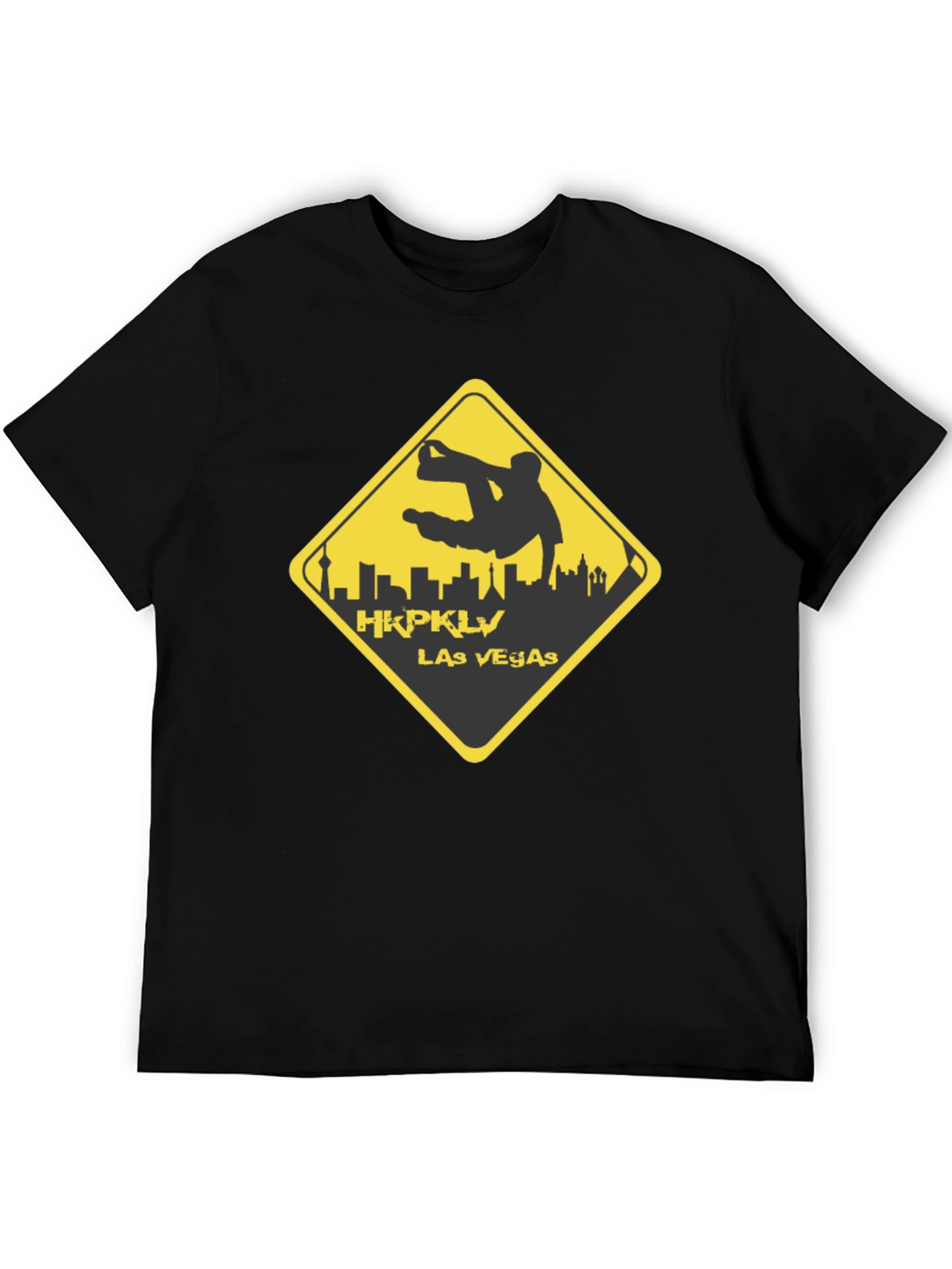 HKPKLV Las Vegas T-Shirt Black Graphic Tee