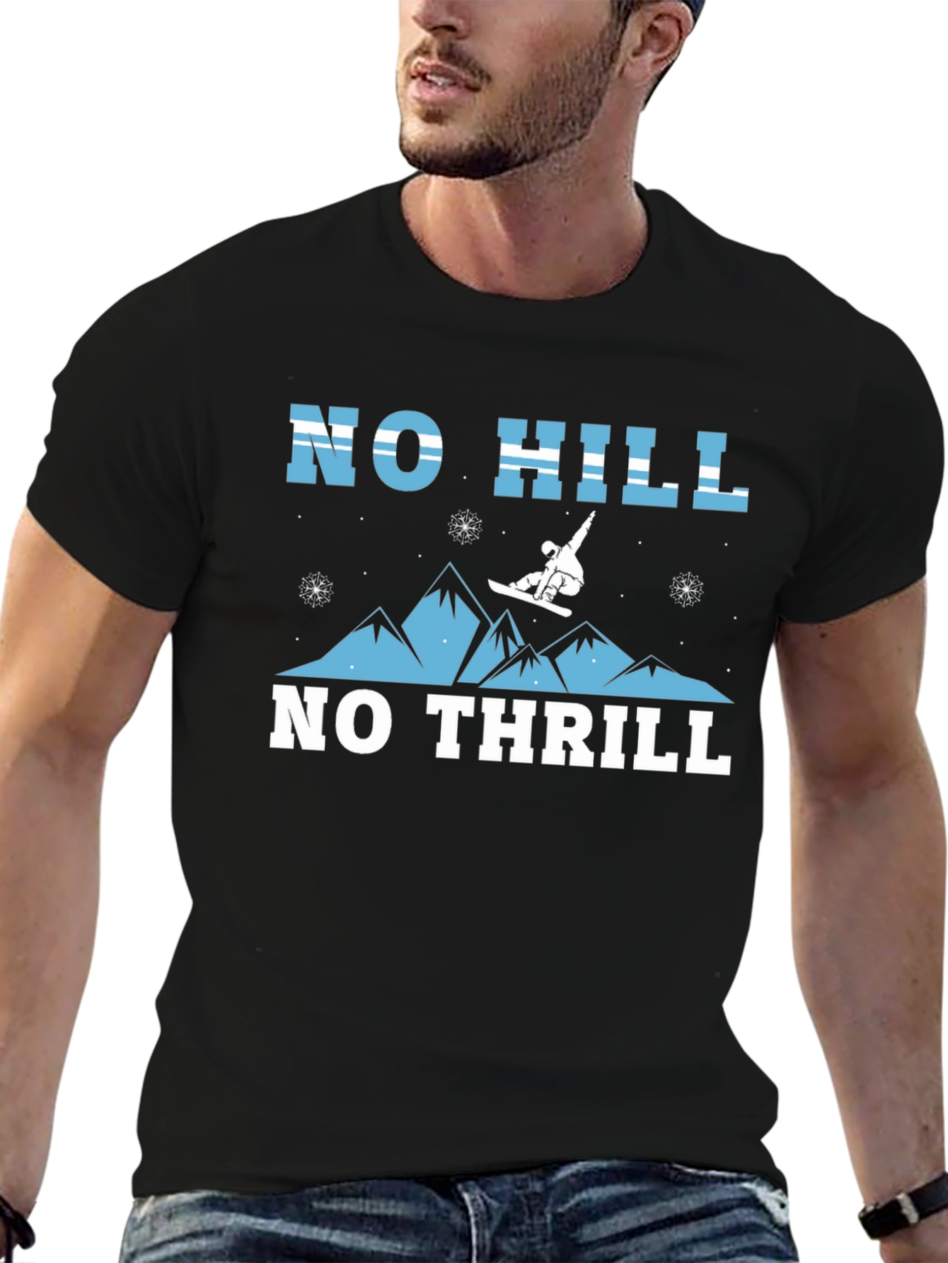 No Hill No Thrill Graphic T-Shirt