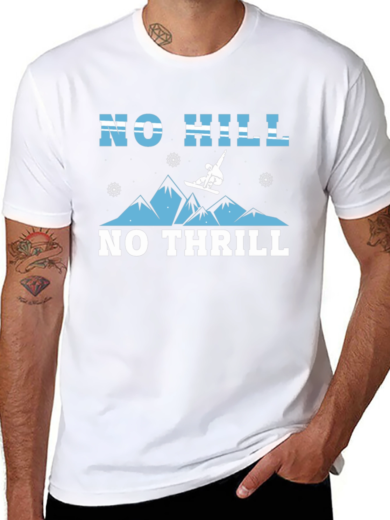 No Hill No Thrill Graphic T-Shirt