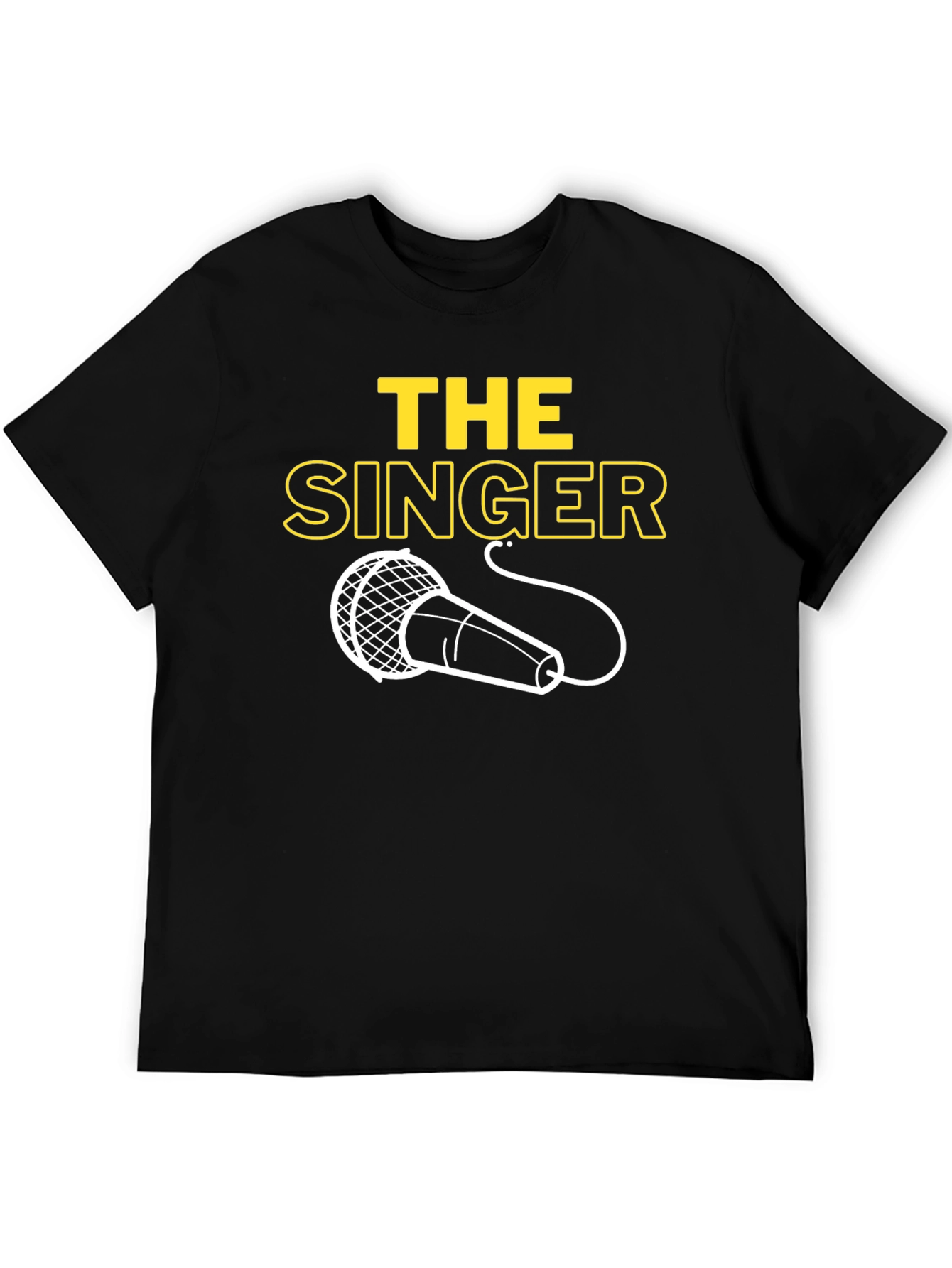 The Singer Graphic T-Shirt - Classic Mic Design