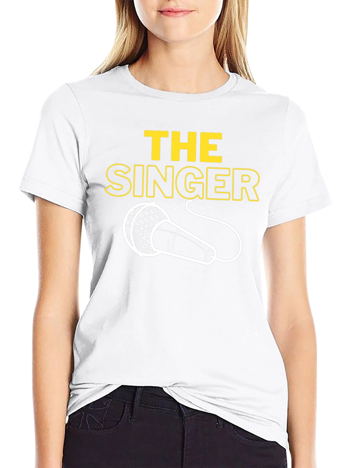 The Singer Graphic T-Shirt - Classic Mic Design
