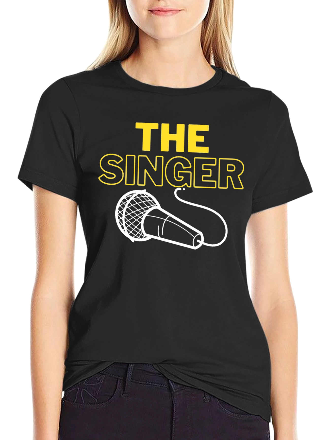 The Singer Graphic T-Shirt - Classic Mic Design