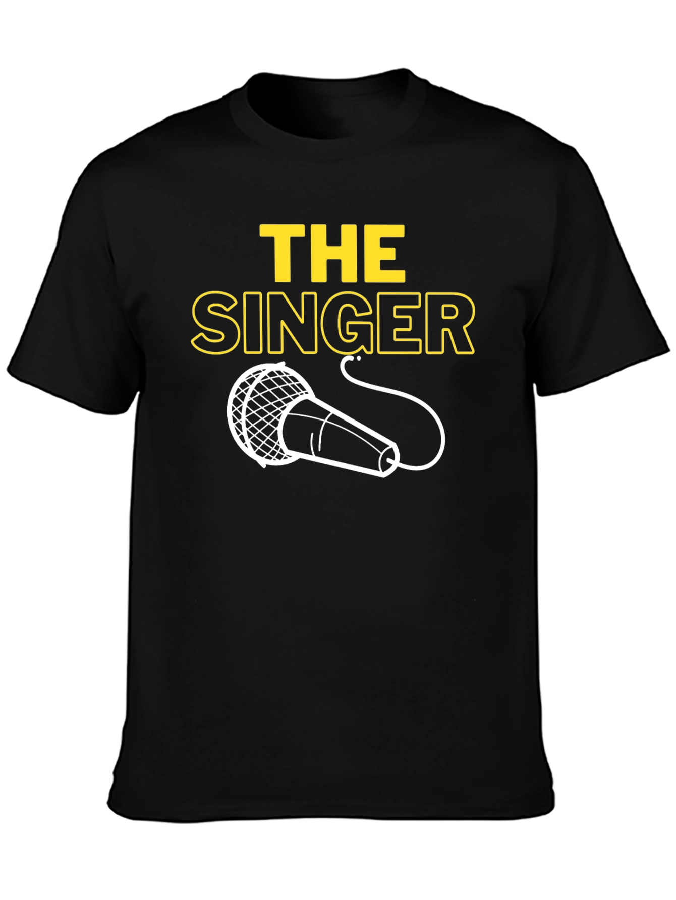 The Singer Graphic T-Shirt - Classic Mic Design