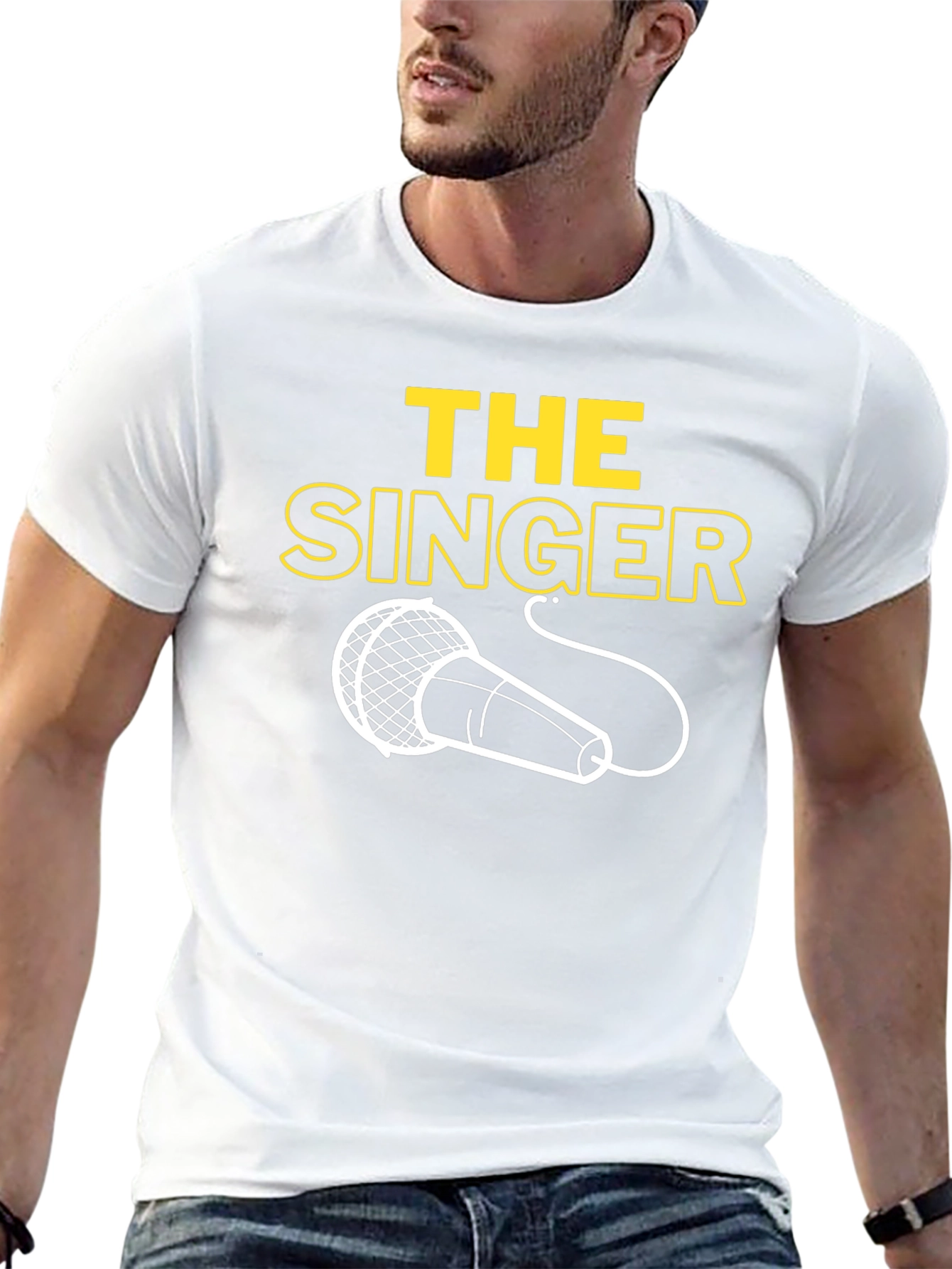 The Singer Graphic T-Shirt - Classic Mic Design