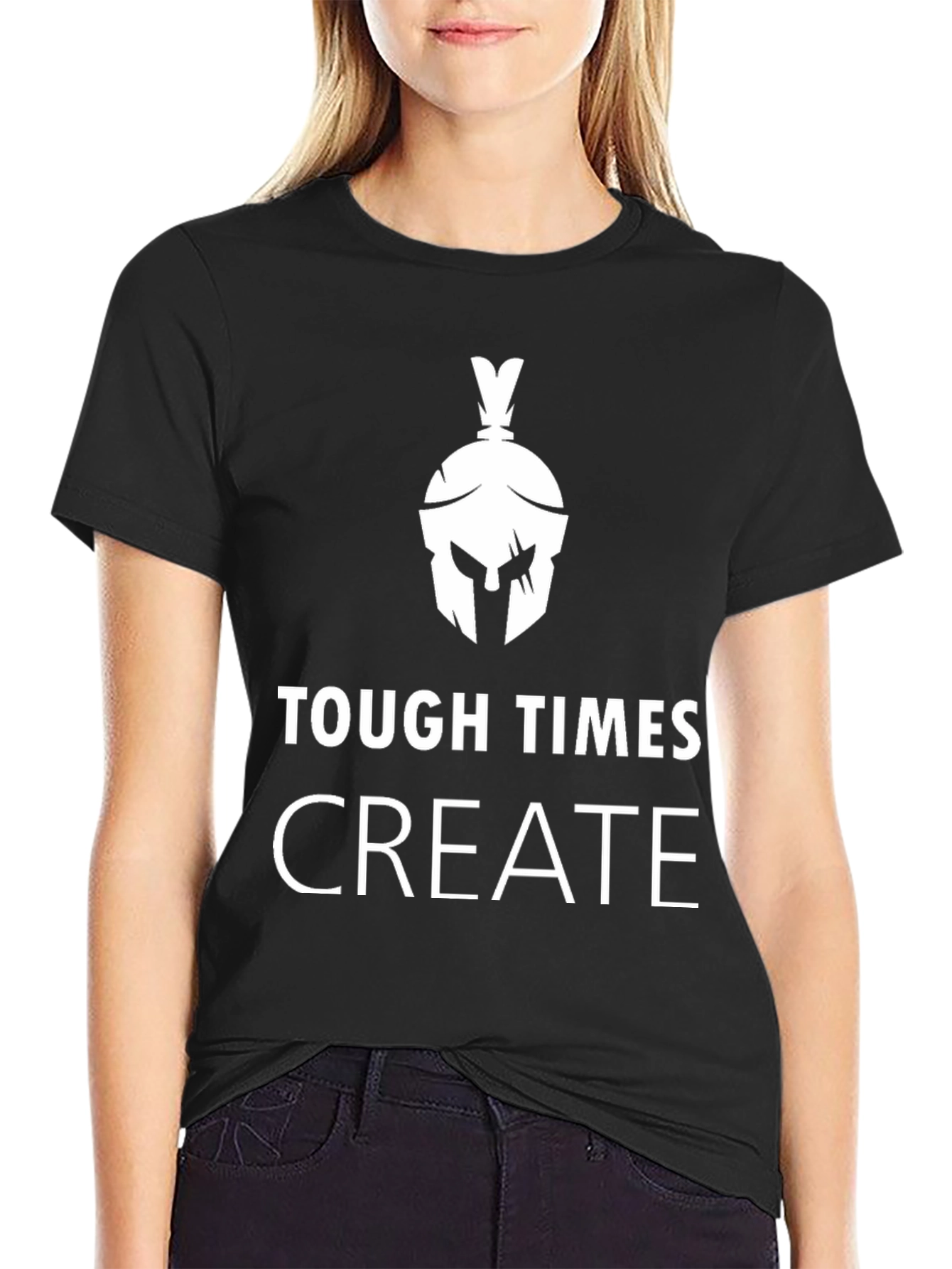 Tough Times Create Black Graphic Tee