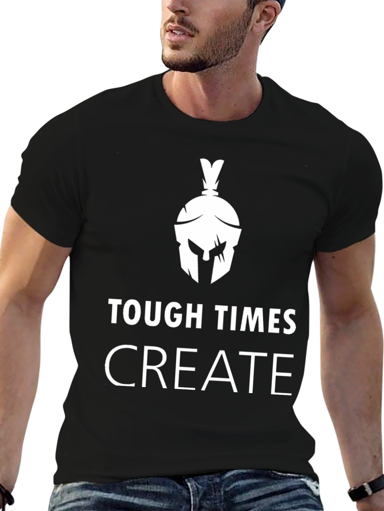 Tough Times Create Black Graphic Tee