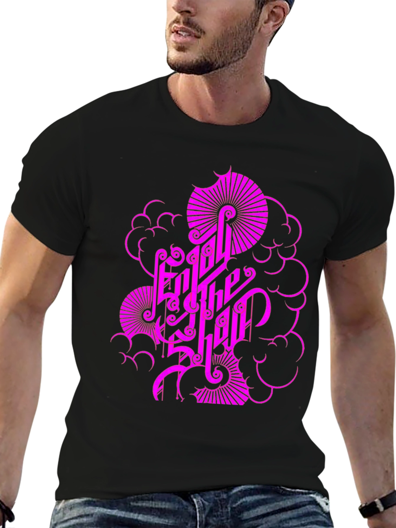 Enjoy the Ride Black Graphic Tee