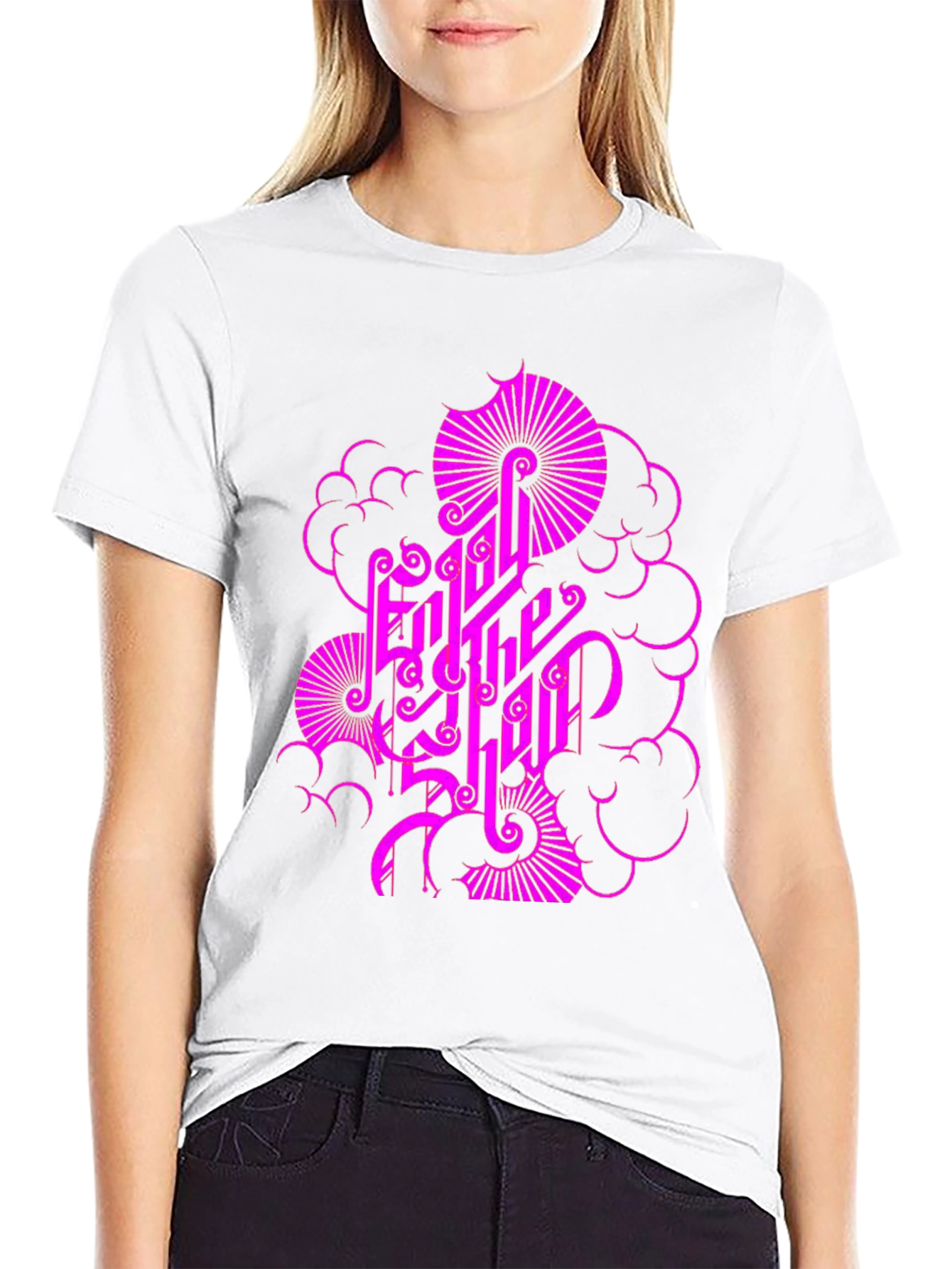 Enjoy the Ride Black Graphic Tee