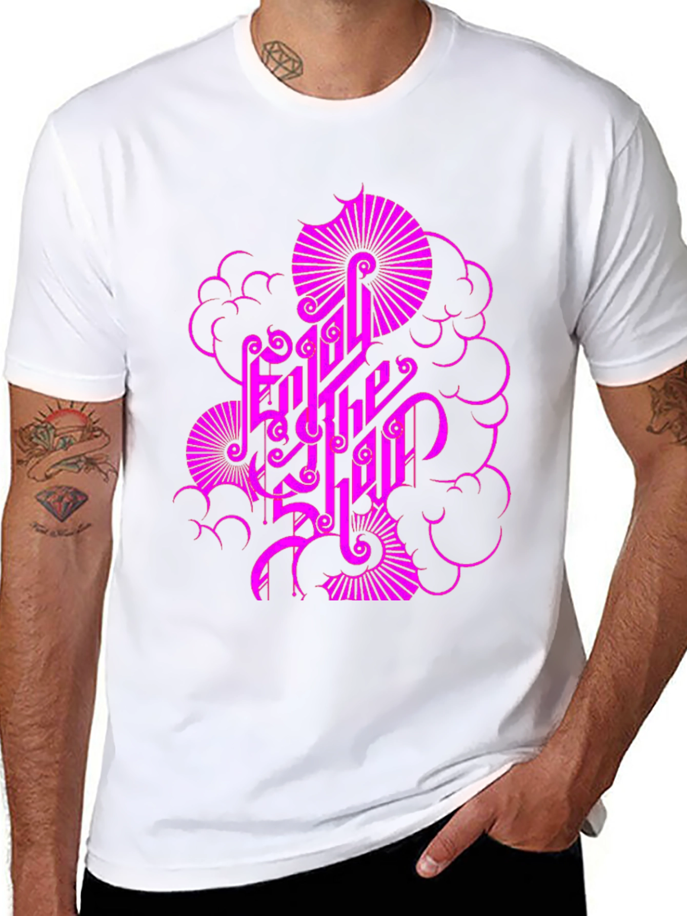 Enjoy the Ride Black Graphic Tee