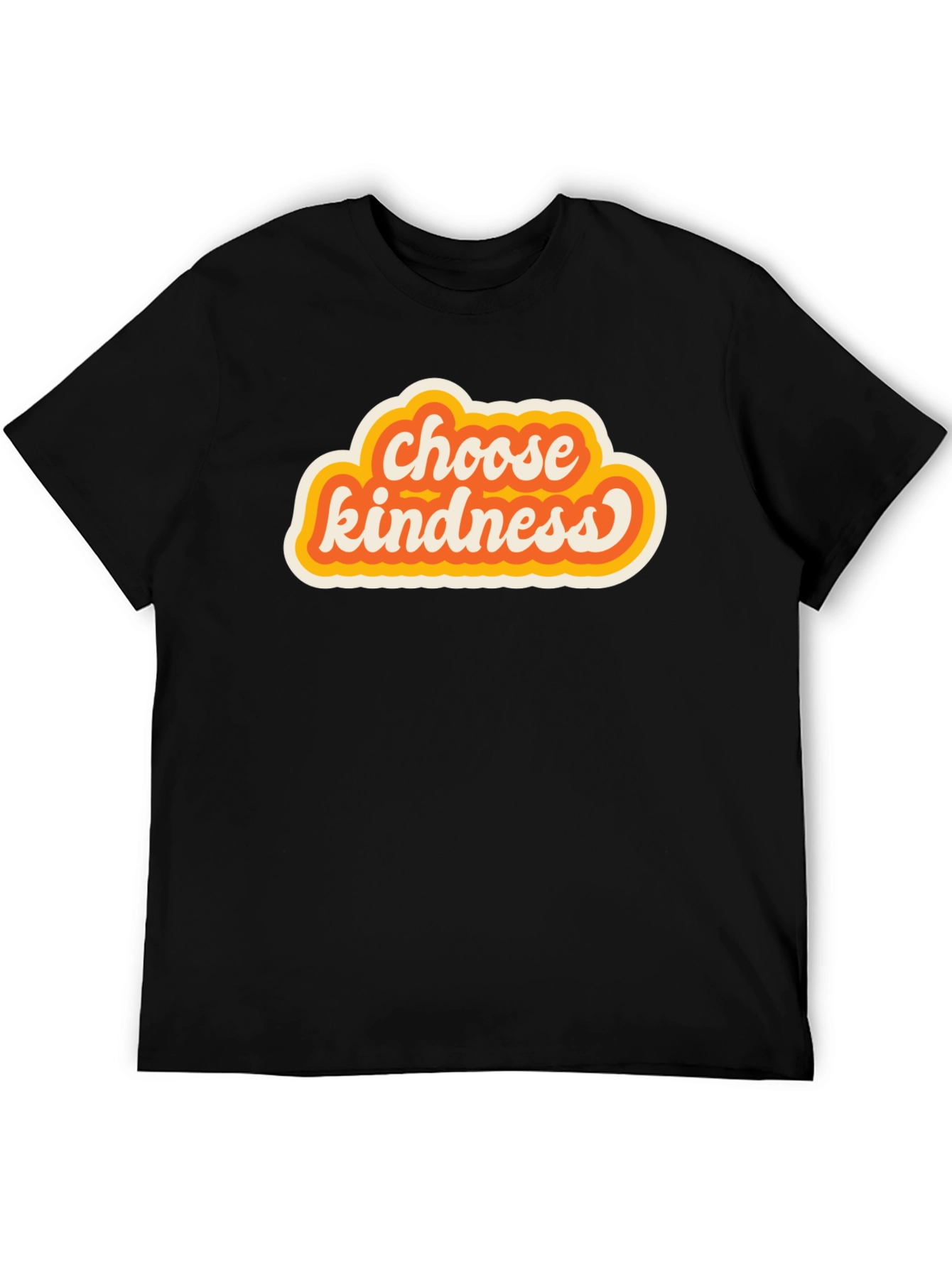 Choose Kindness Retro Graphic Tee - Black