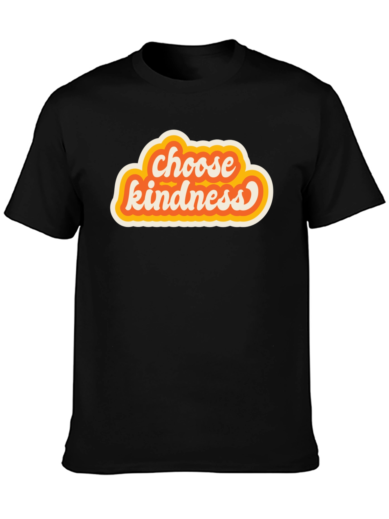 Choose Kindness Retro Graphic Tee - Black