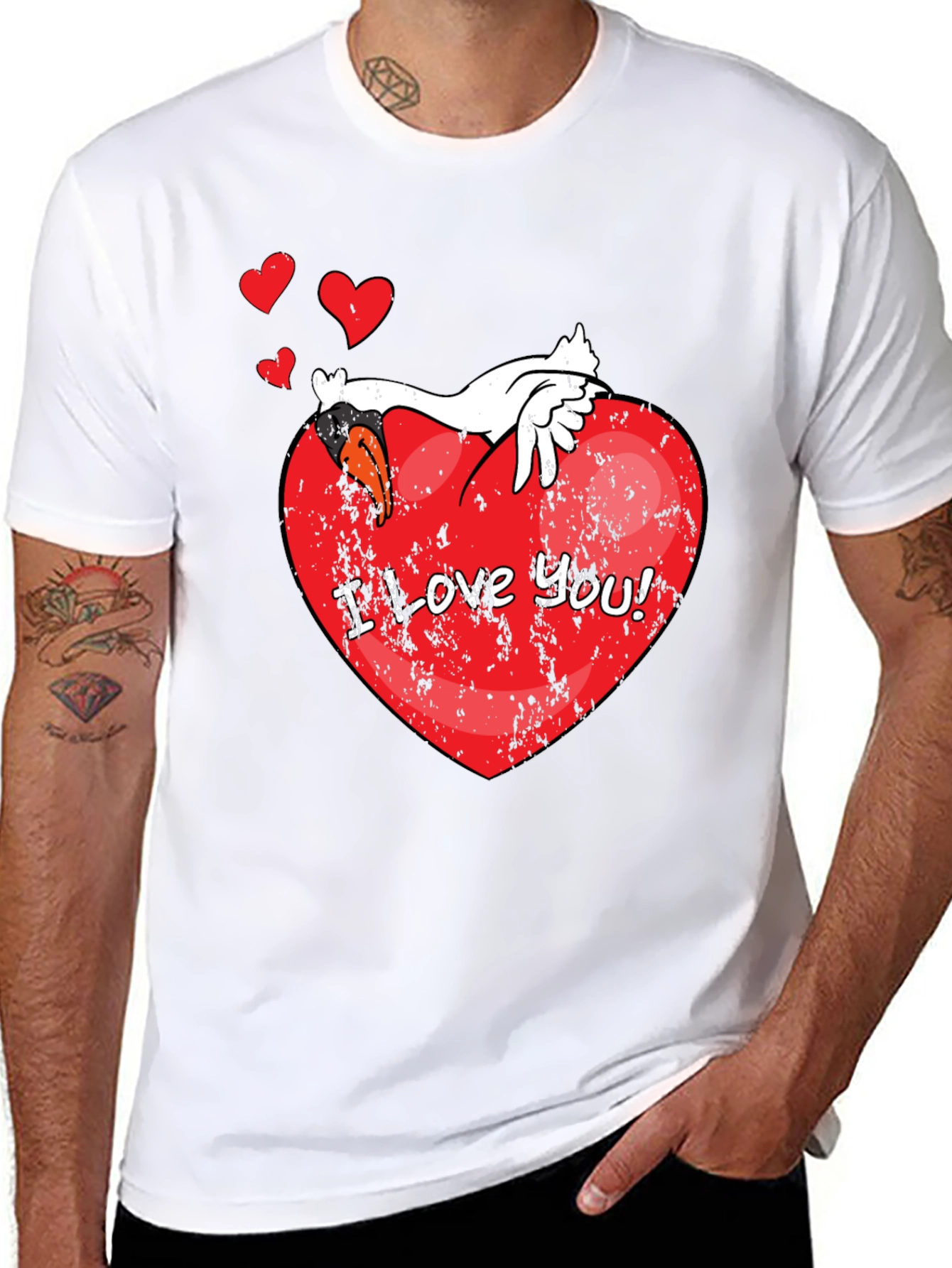 I Love You! Graphic Black T-Shirt