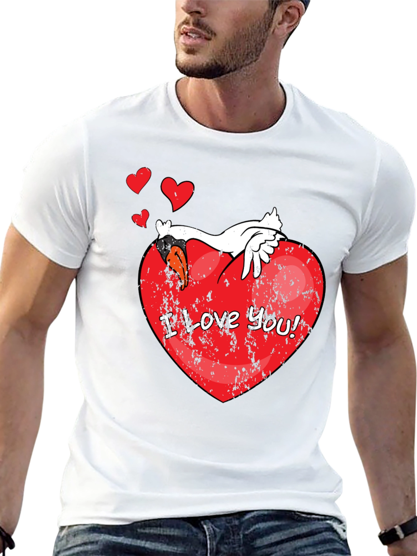I Love You! Graphic Black T-Shirt