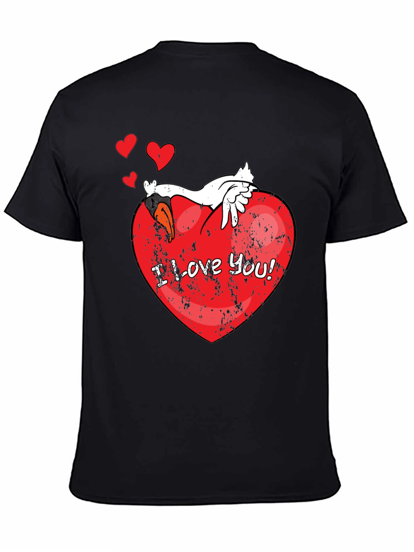 I Love You! Graphic Black T-Shirt