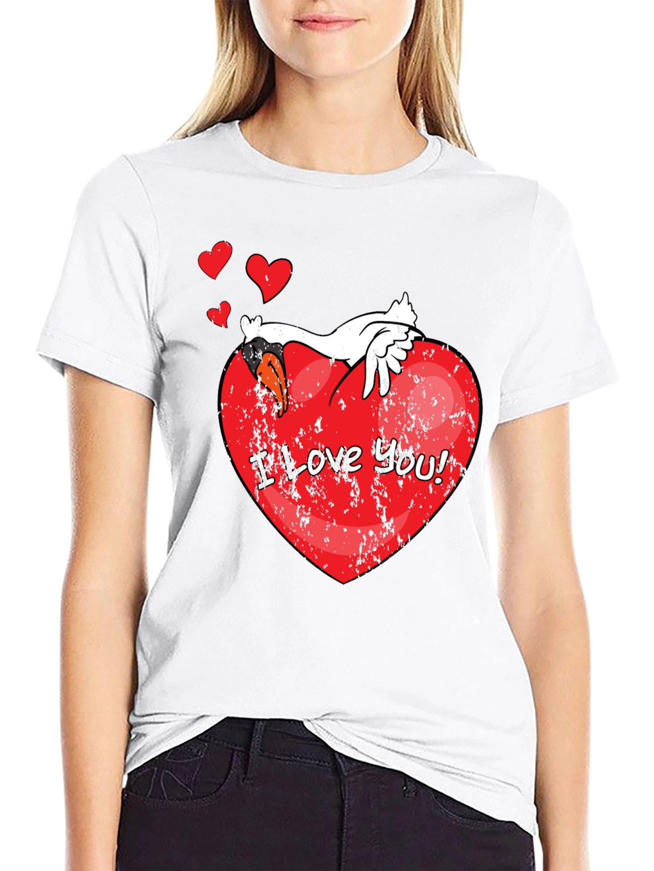 I Love You! Graphic Black T-Shirt
