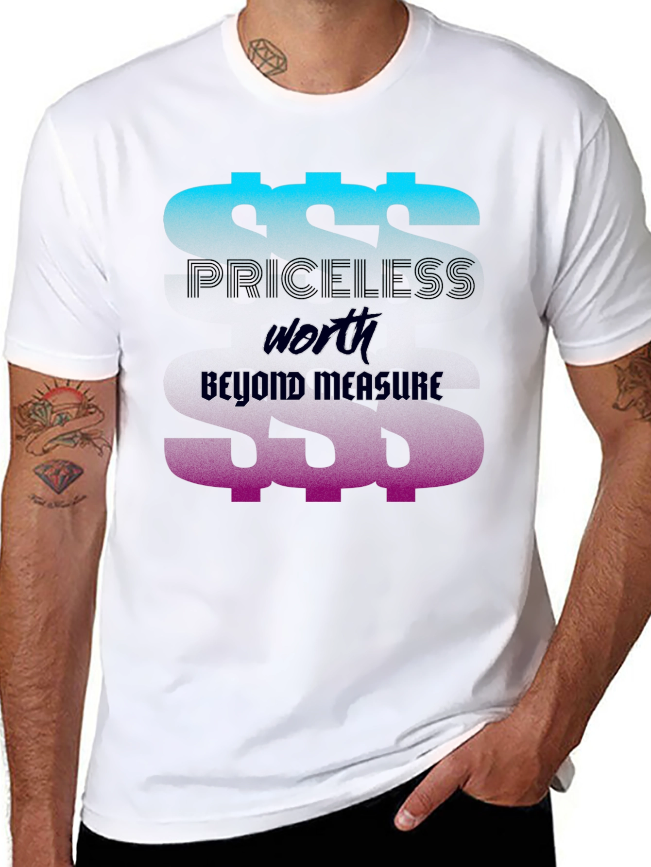 Priceless Worth Graphic Tee - Beyond Measure