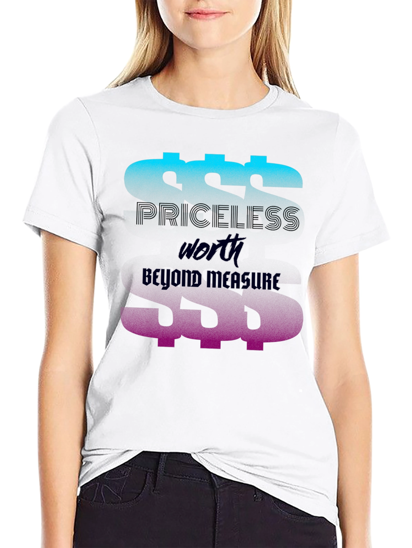 Priceless Worth Graphic Tee - Beyond Measure