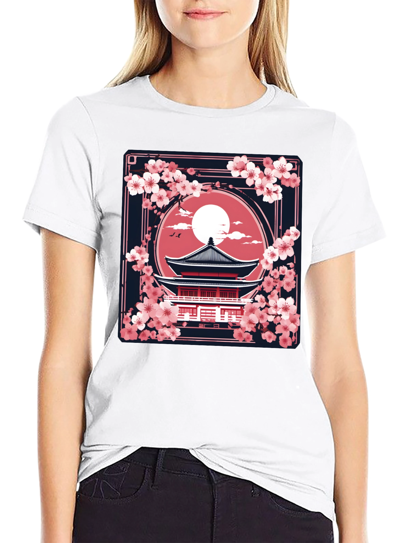 Sakura Temple Graphic Tee