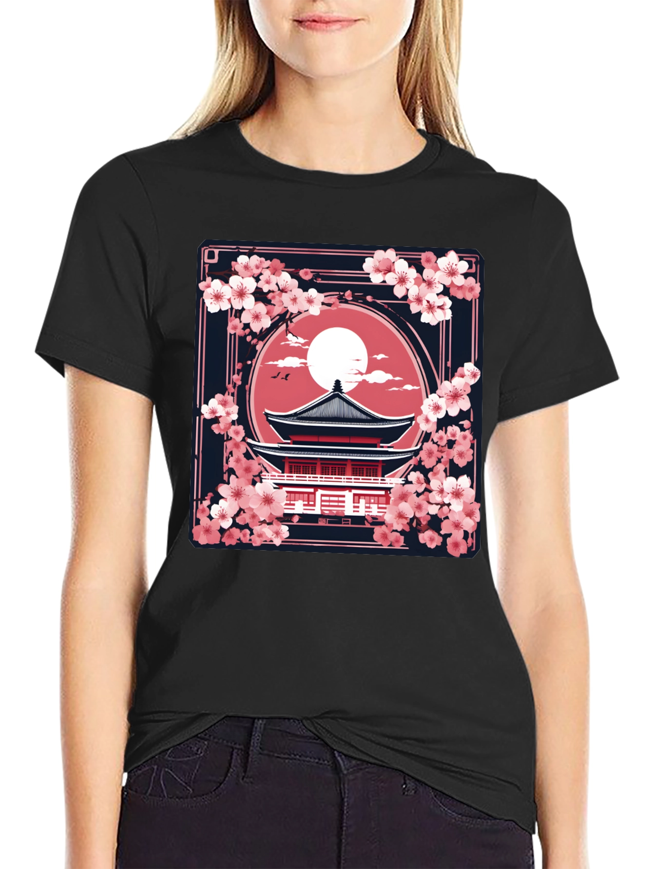 Sakura Temple Graphic Tee