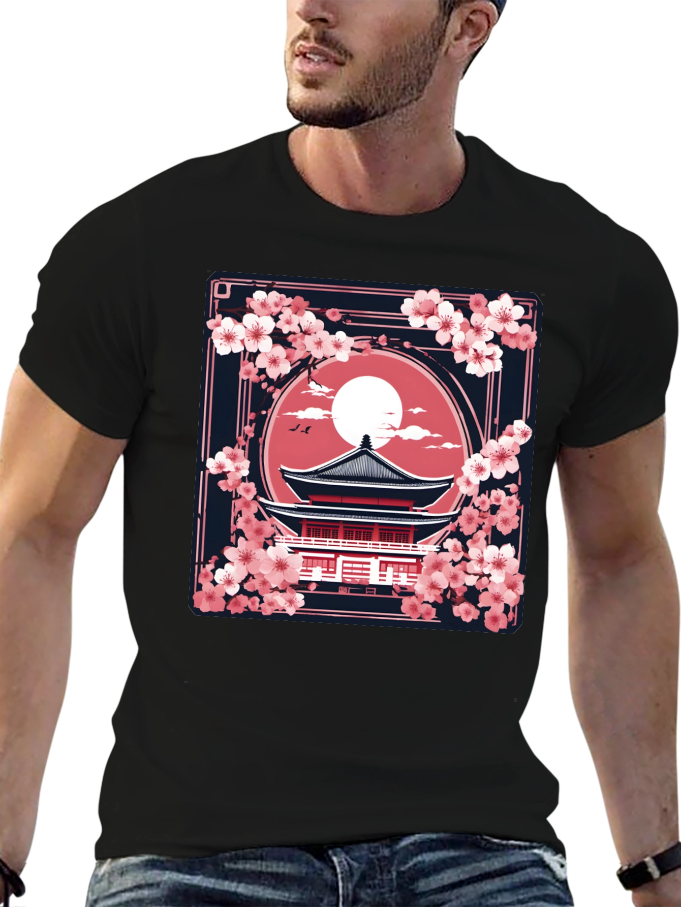 Sakura Temple Graphic Tee