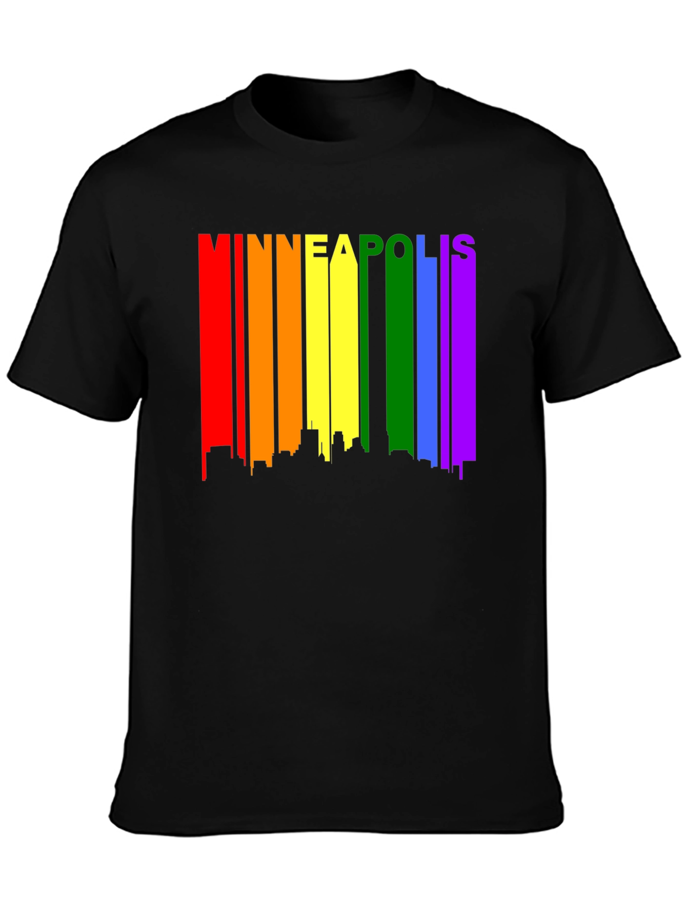 Minneapolis LGBTQ Pride T-Shirt - Black