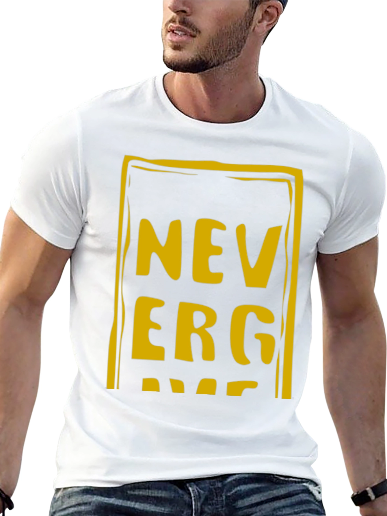 Never Give Up T-Shirt - Bold Graphic Tee