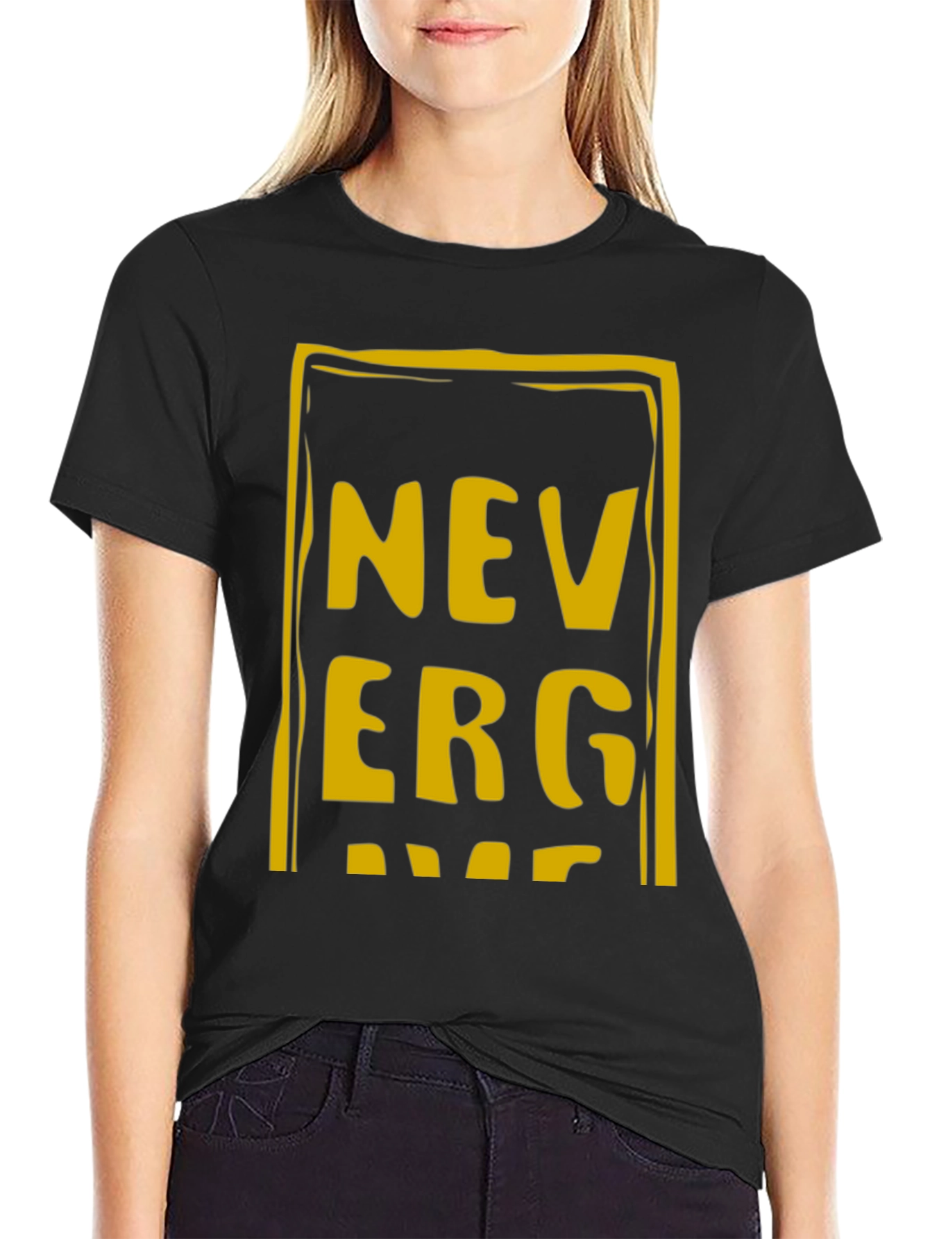 Never Give Up T-Shirt - Bold Graphic Tee