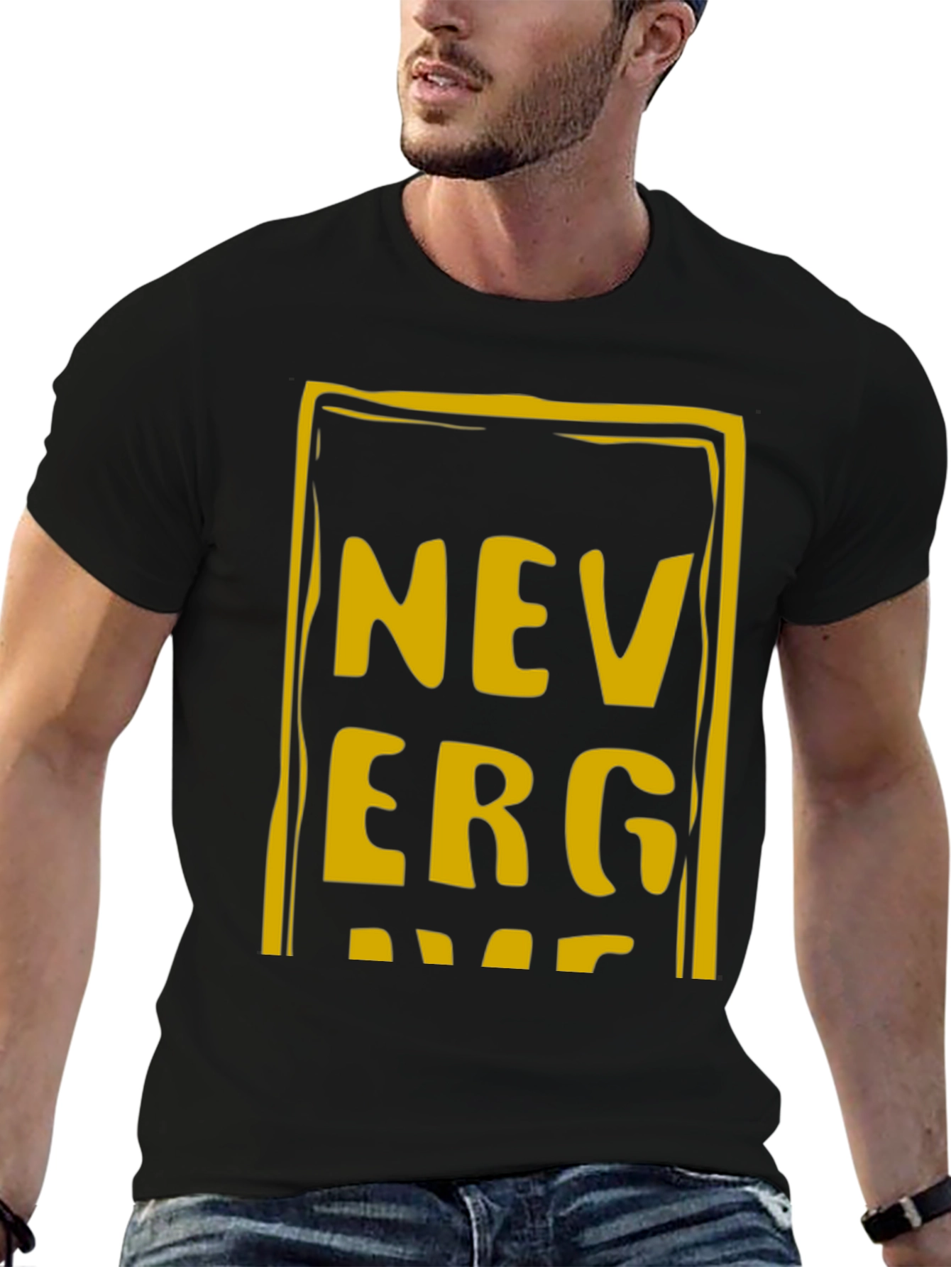 Never Give Up T-Shirt - Bold Graphic Tee