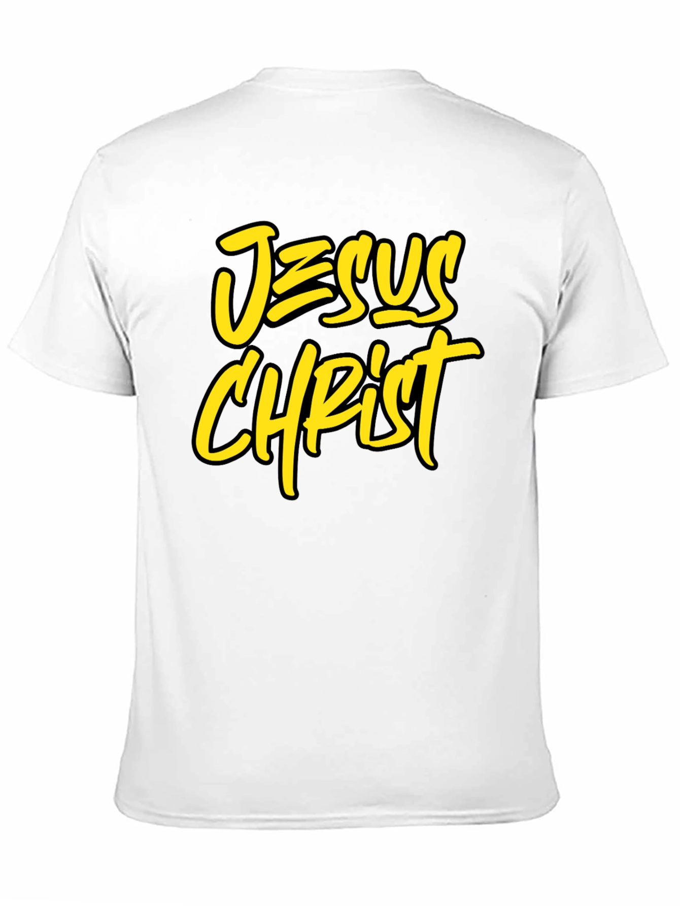 Jesus Christ Graphic Tee - Black Cotton Blend