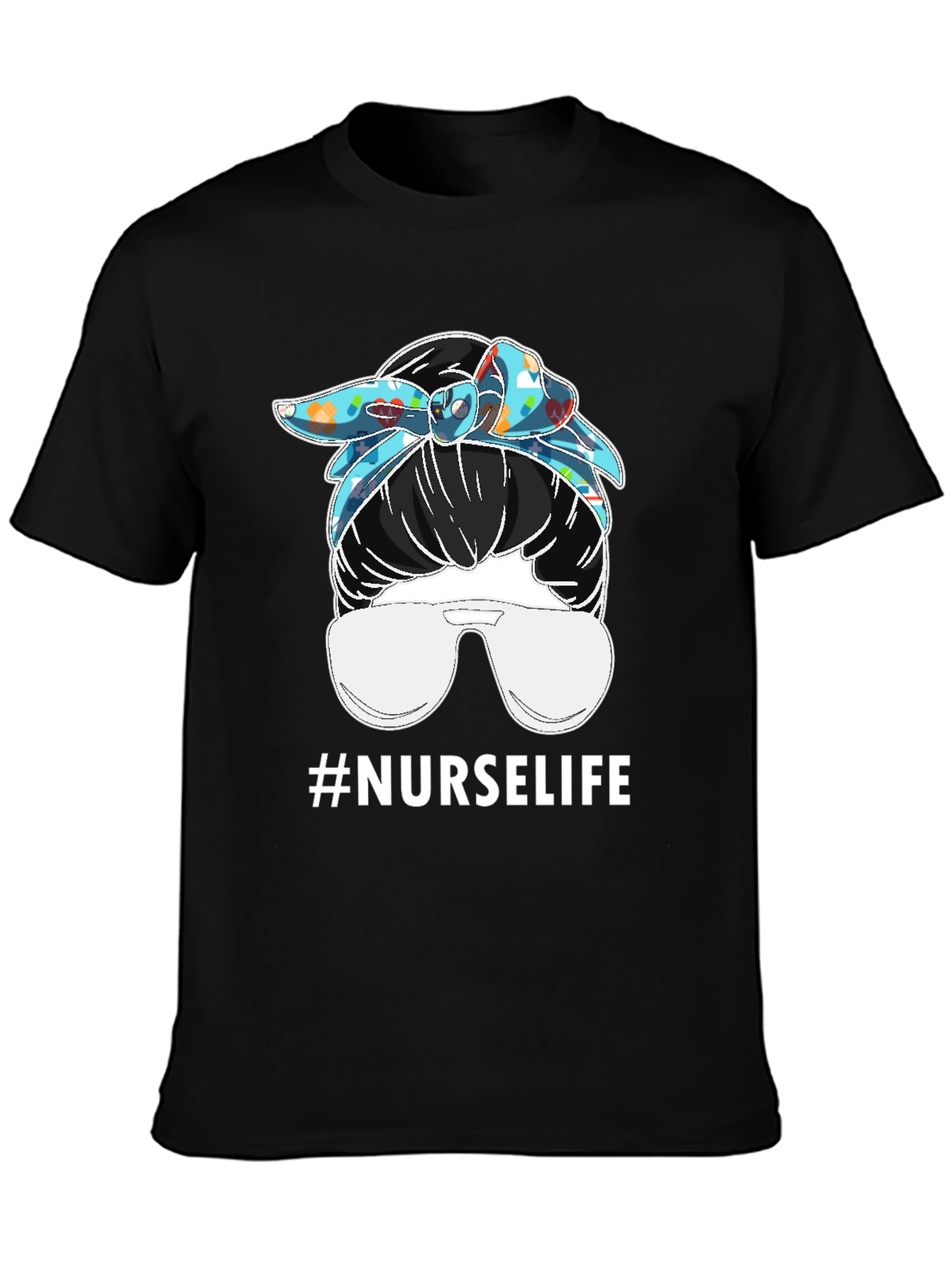 Nurse Life Messy Bun T-Shirt