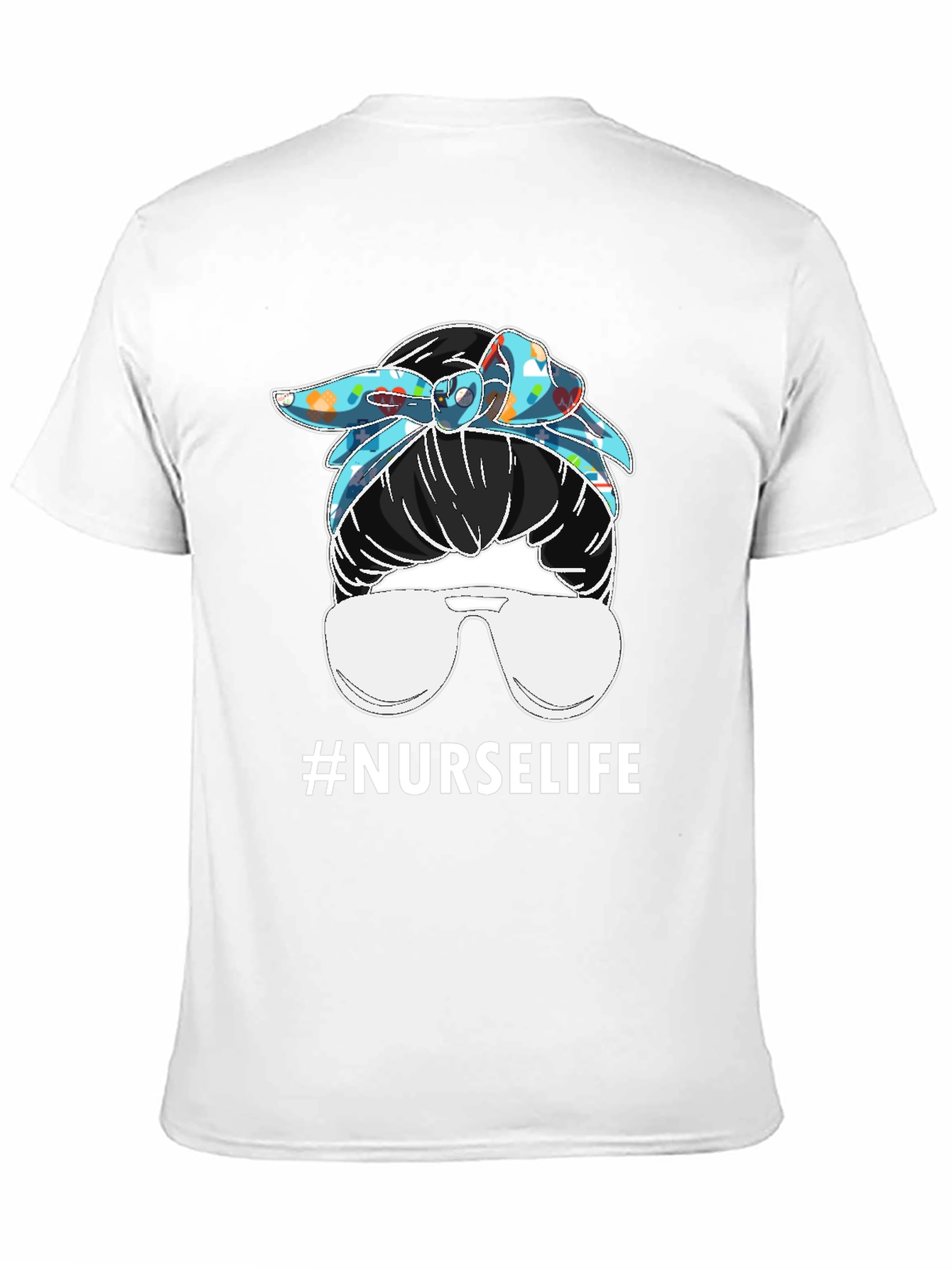Nurse Life Messy Bun T-Shirt