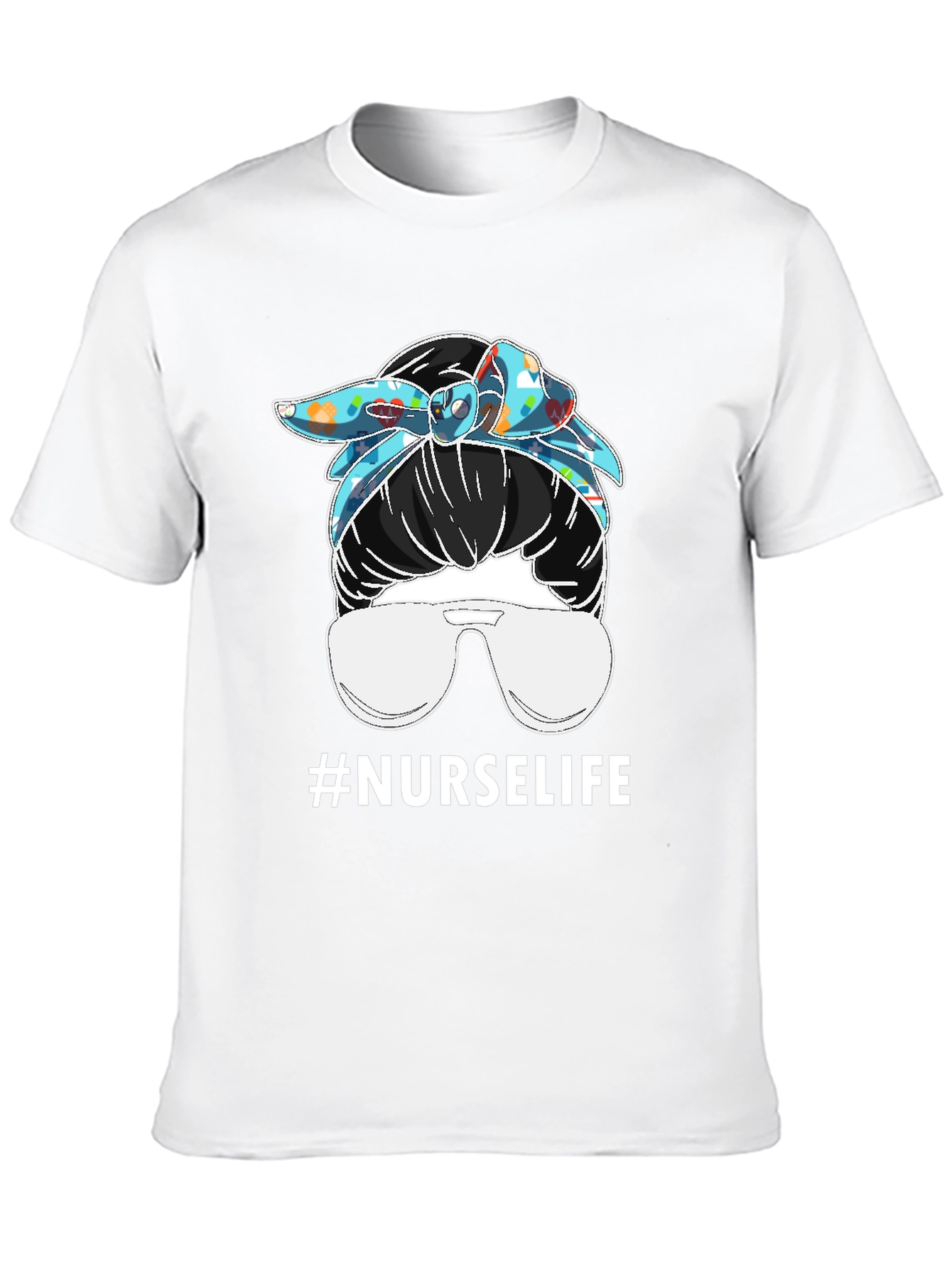 Nurse Life Messy Bun T-Shirt
