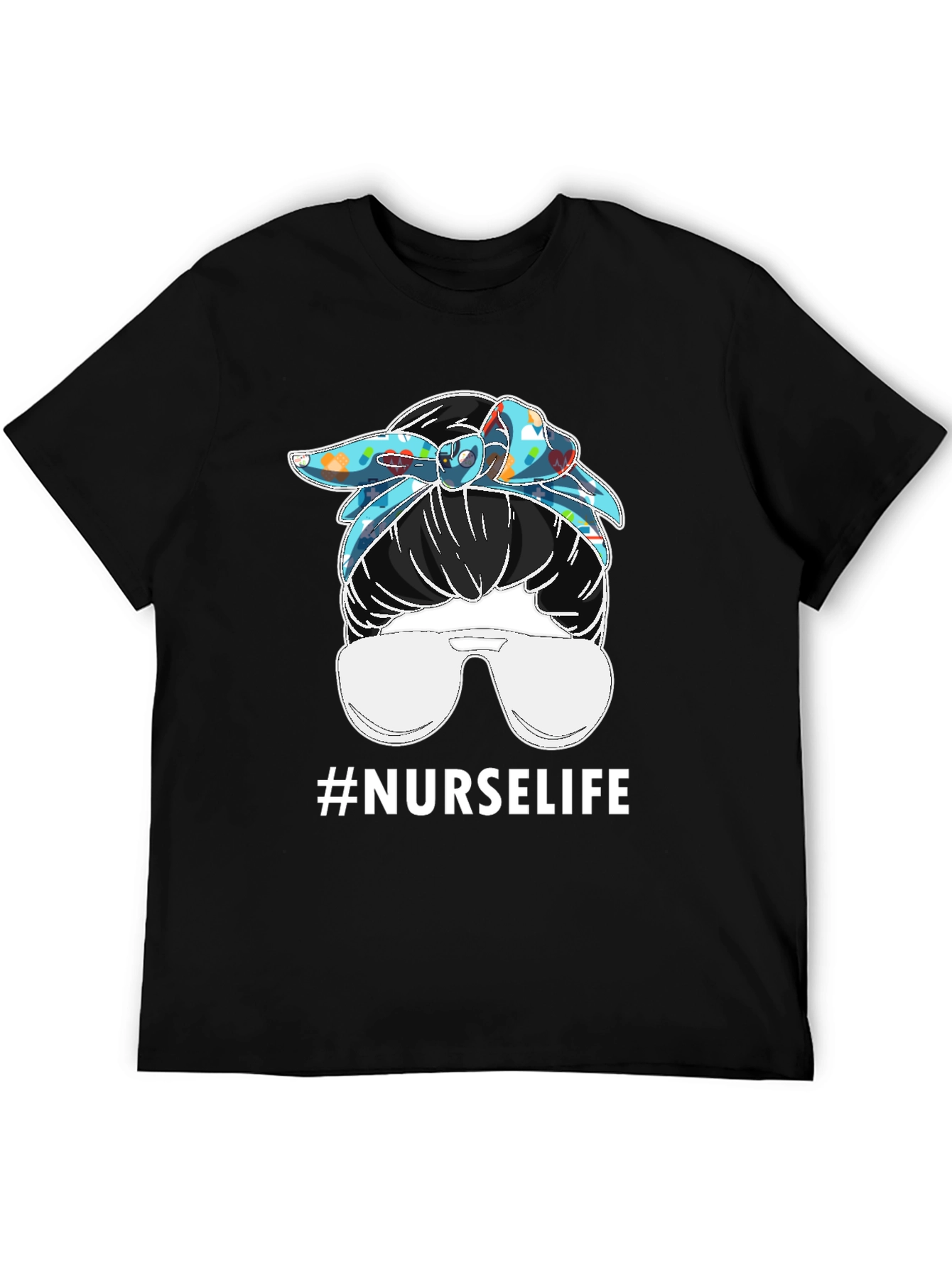 Nurse Life Messy Bun T-Shirt