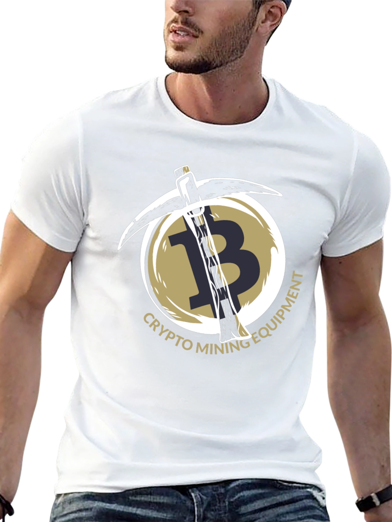 Crypto Mining Equipment T-Shirt - Bitcoin Design
