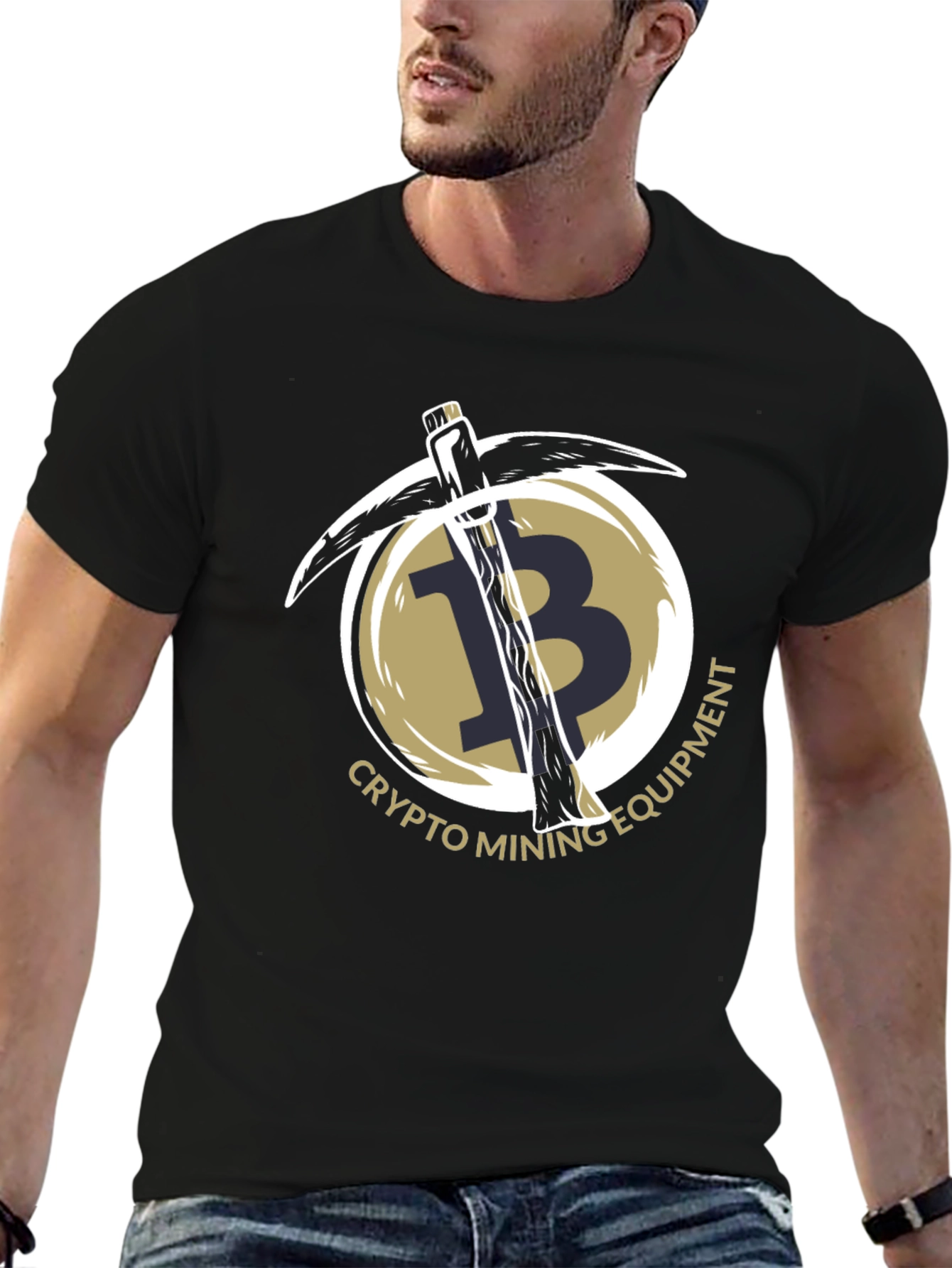 Crypto Mining Equipment T-Shirt - Bitcoin Design