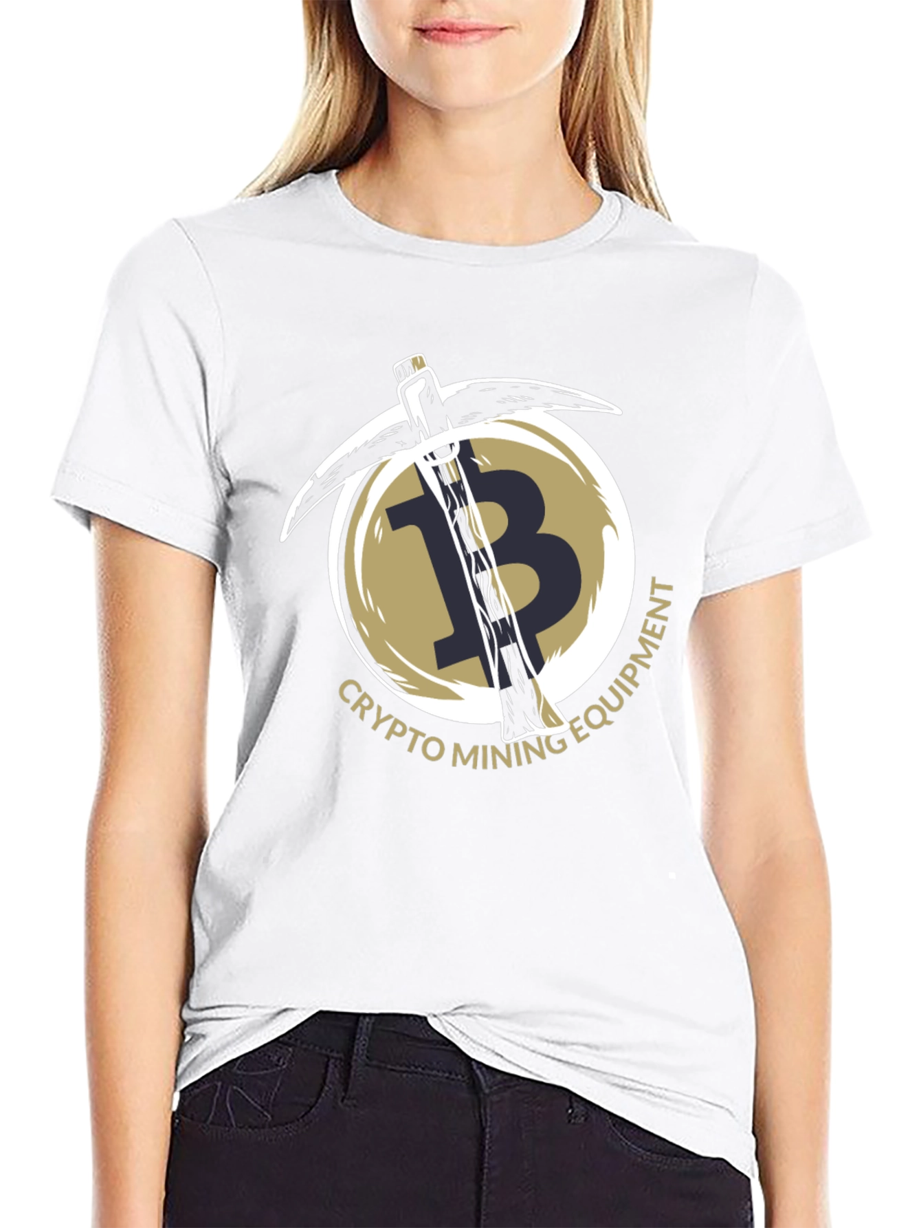 Crypto Mining Equipment T-Shirt - Bitcoin Design