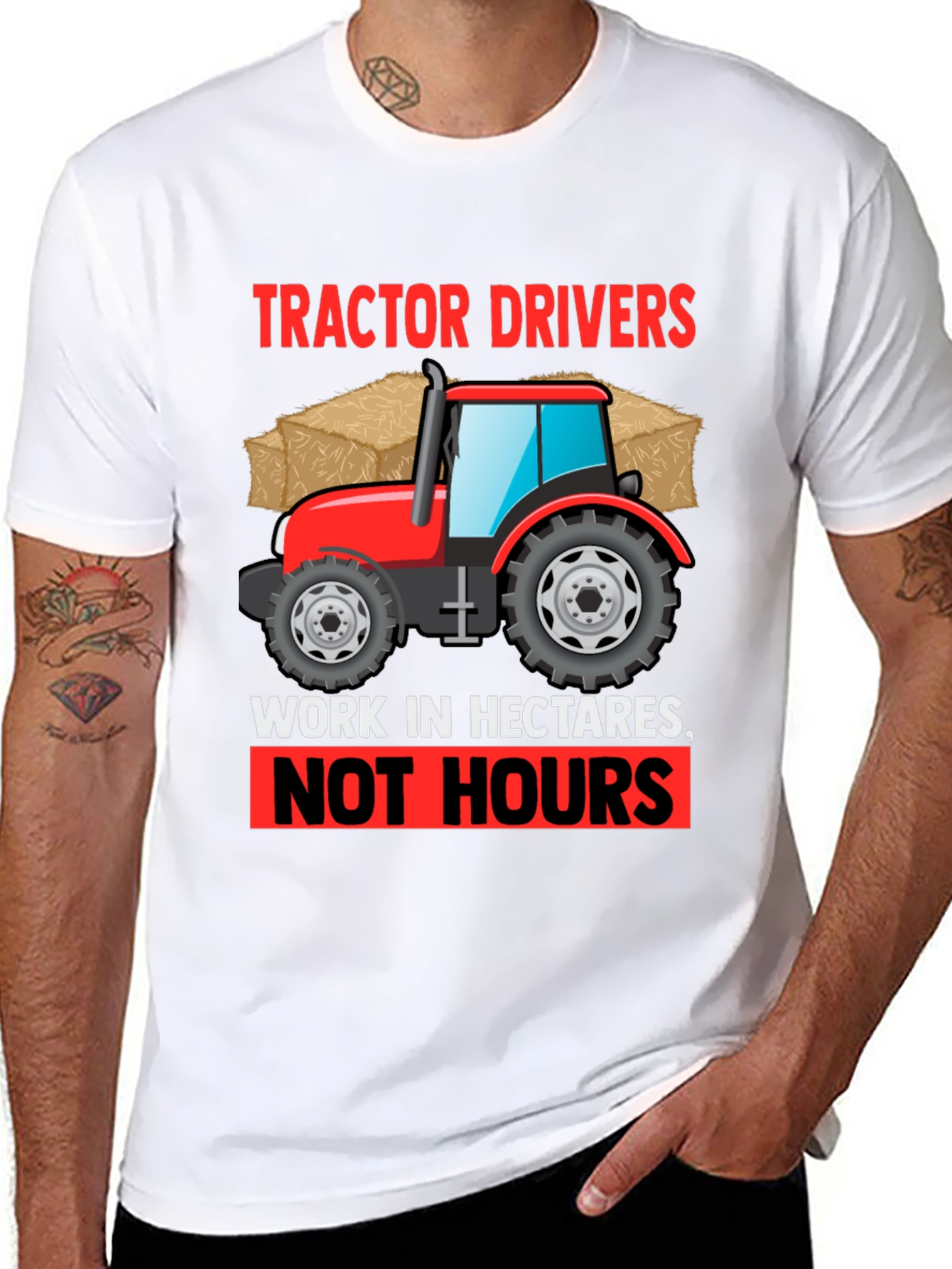 Tractor Driver Hectares T-Shirt - Farm Life Apparel