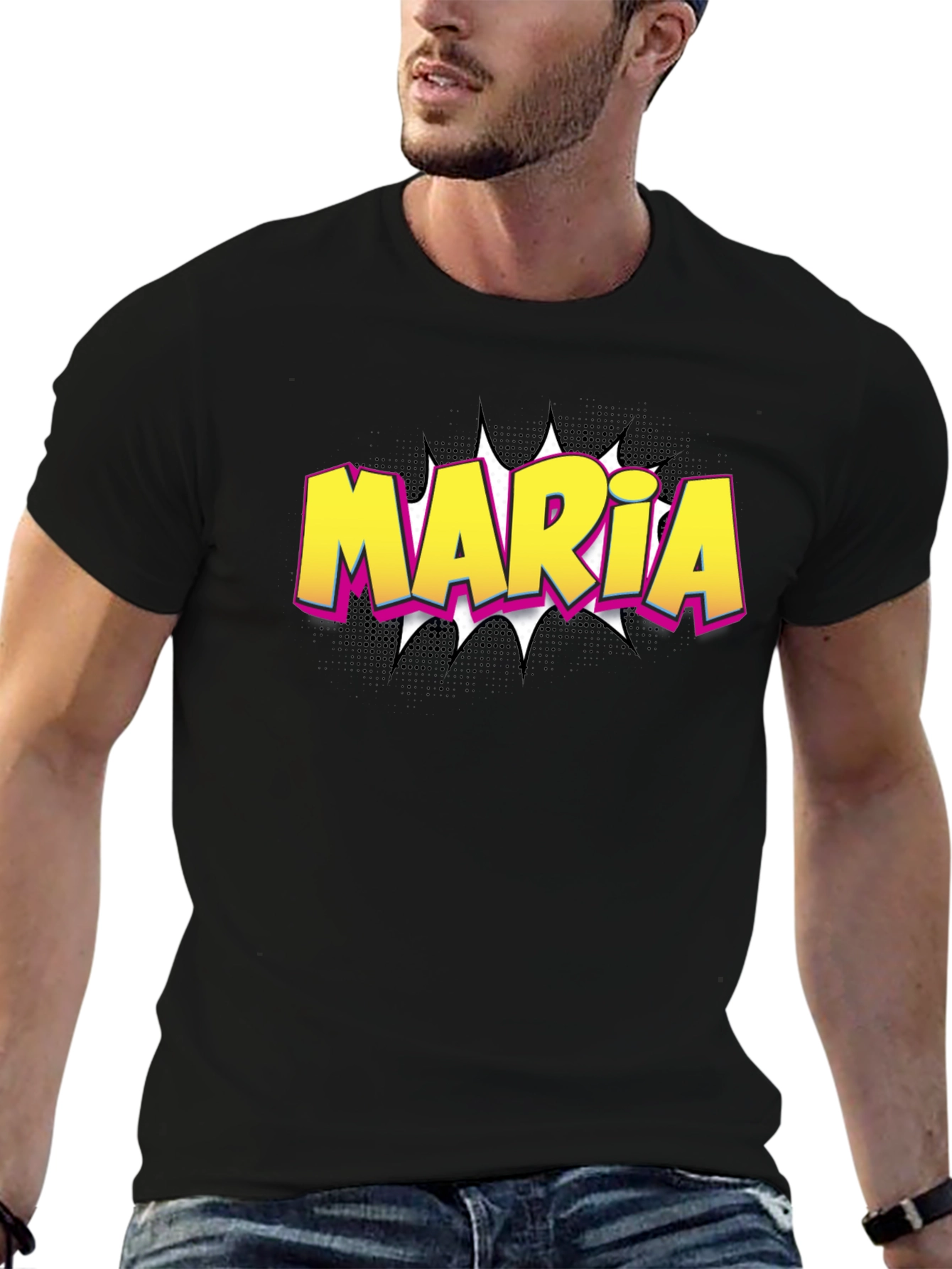Maria Pop Art Custom T-Shirt