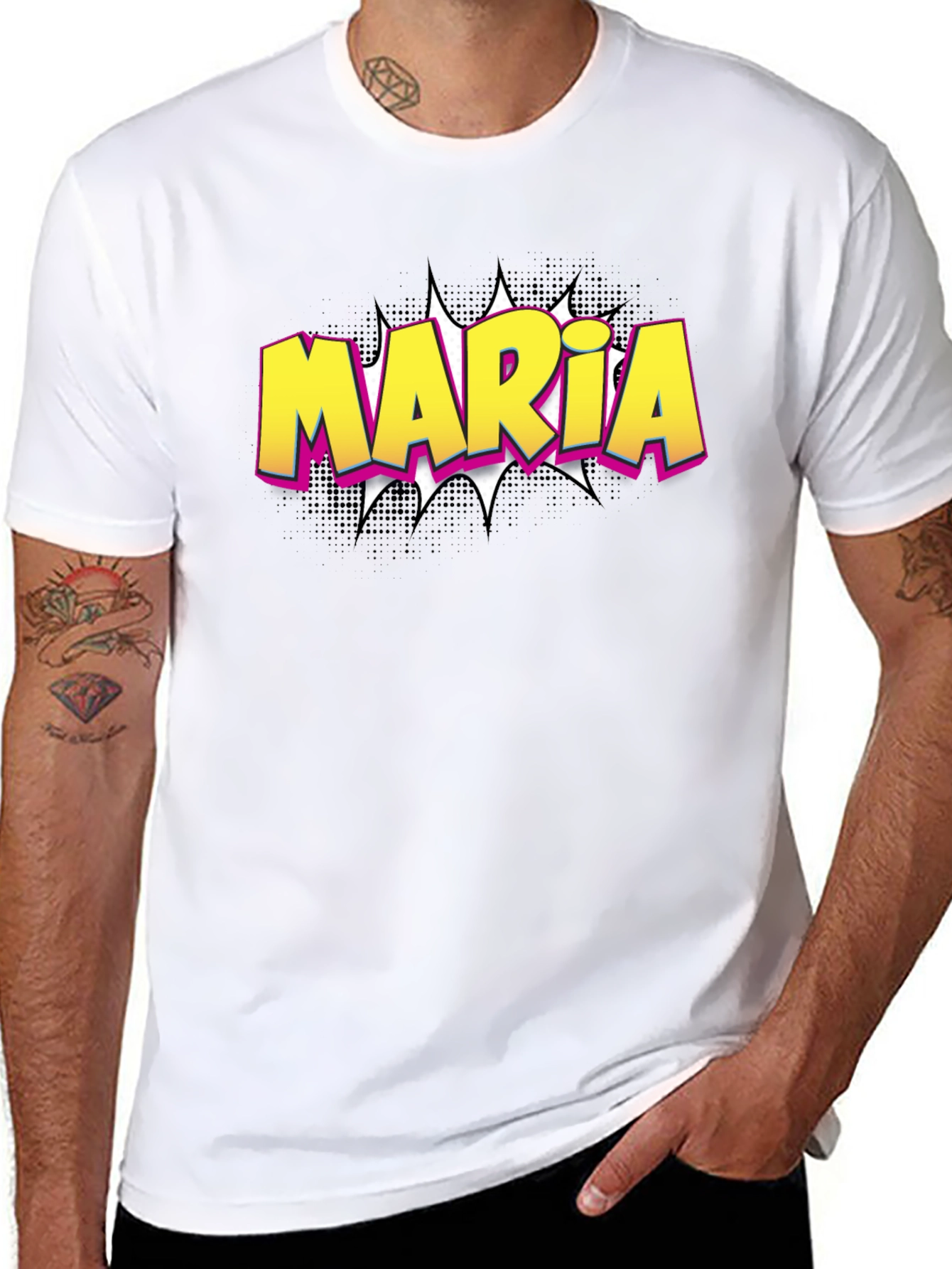 Maria Pop Art Custom T-Shirt