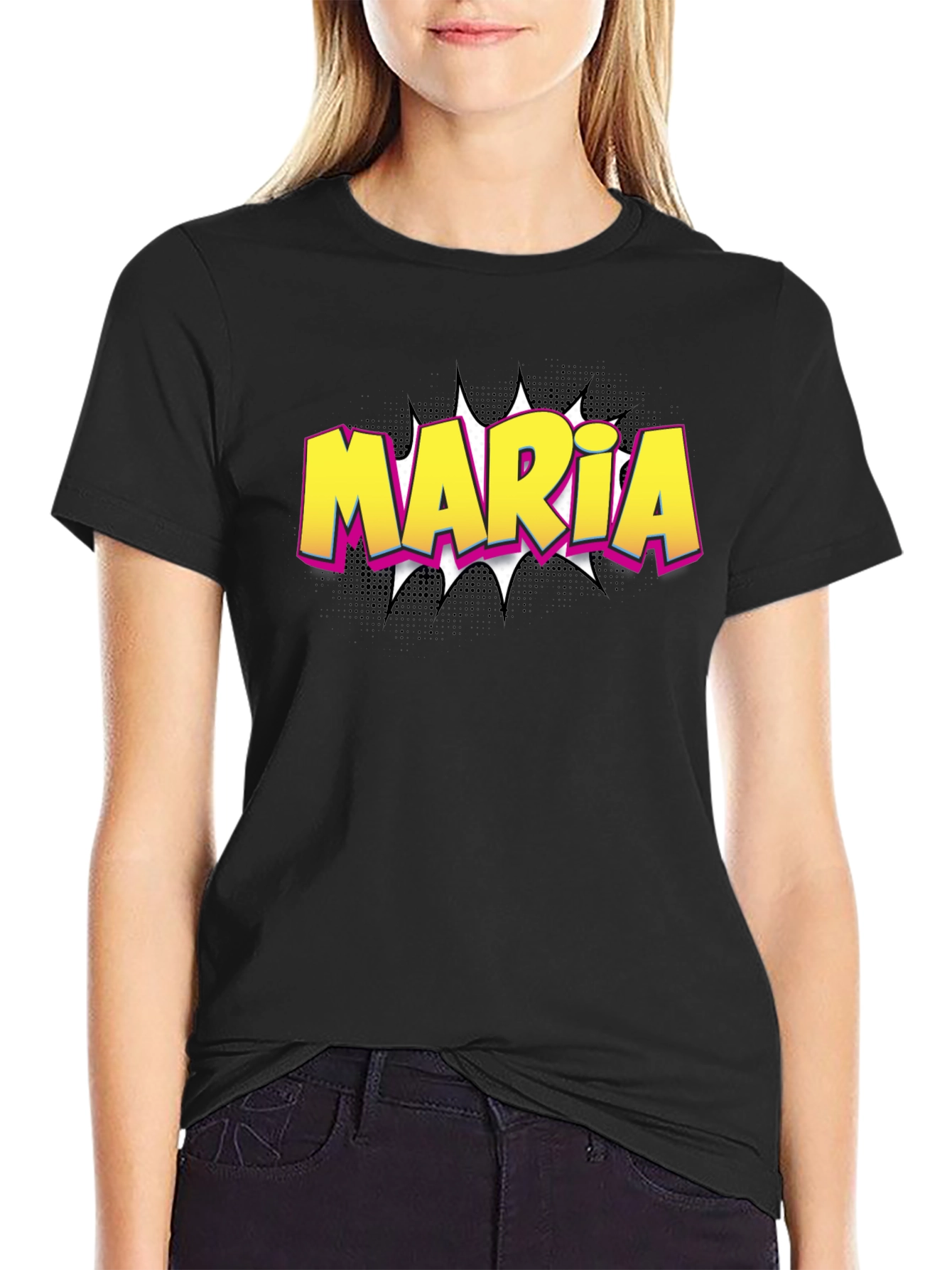 Maria Pop Art Custom T-Shirt