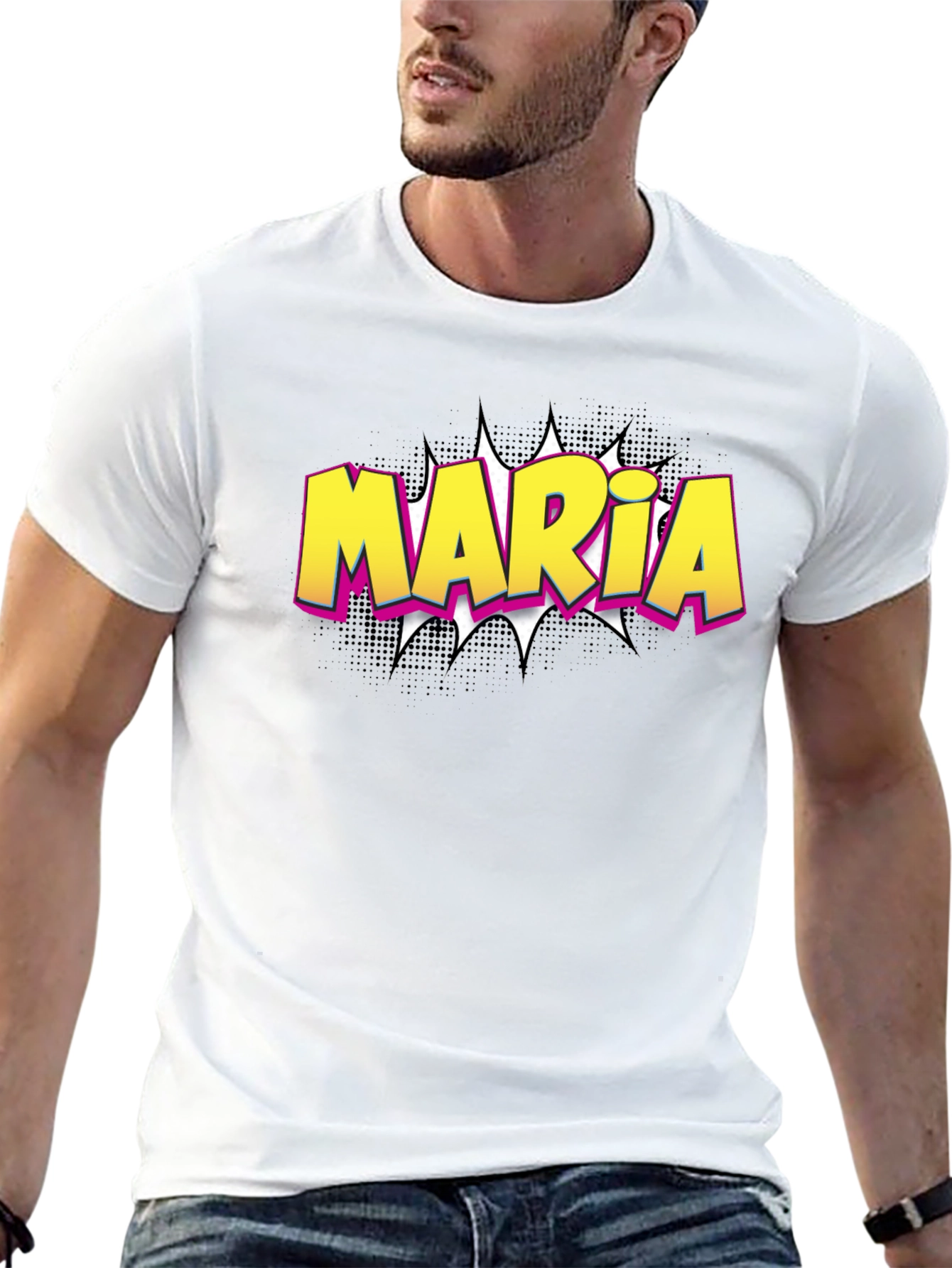 Maria Pop Art Custom T-Shirt