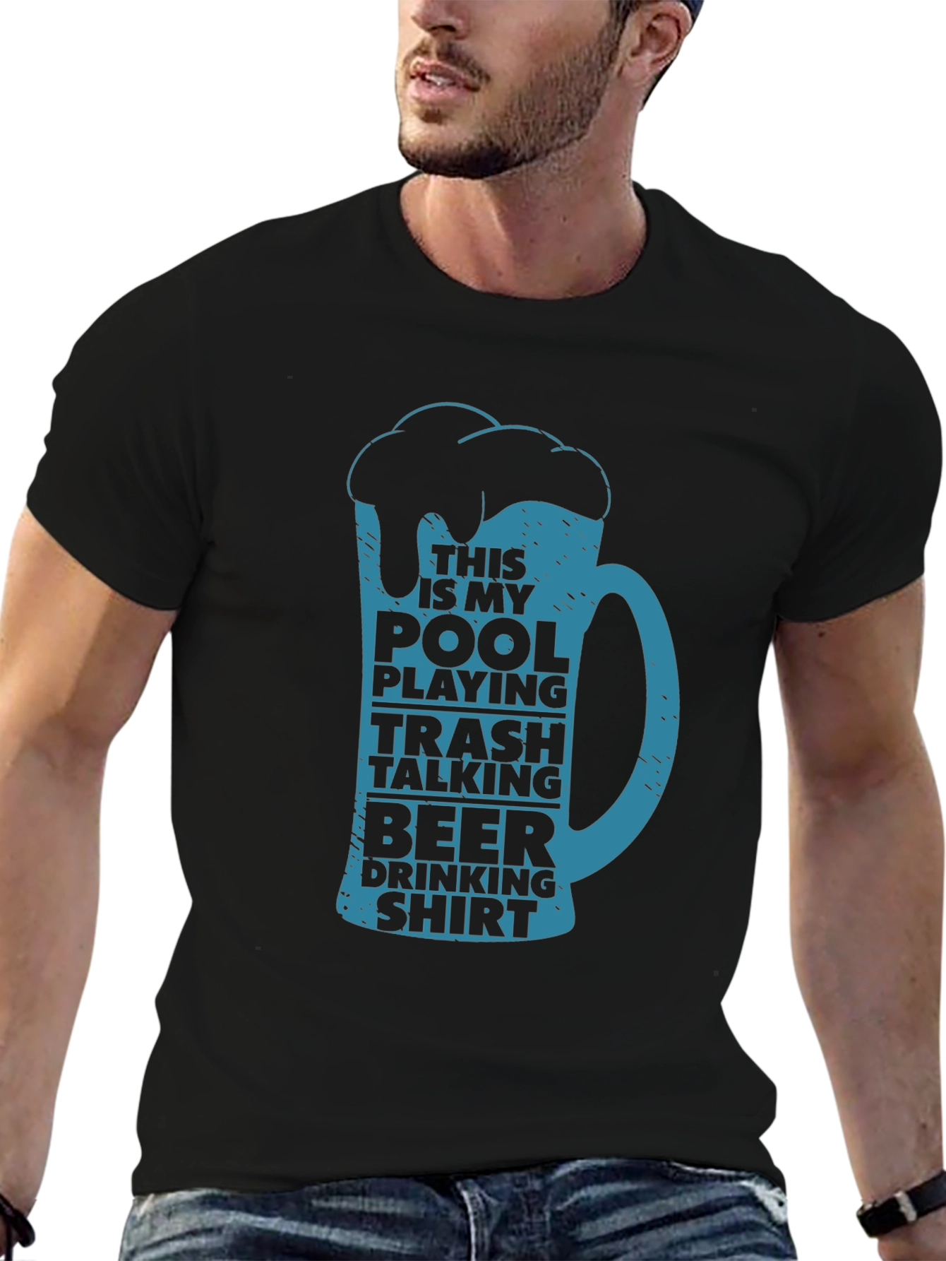 Pool Playing Beer Drinking T-Shirt
