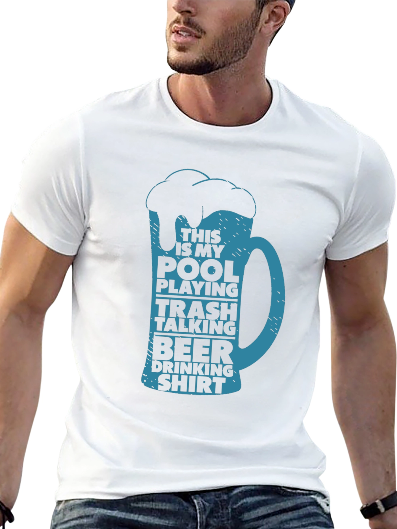 Pool Playing Beer Drinking T-Shirt