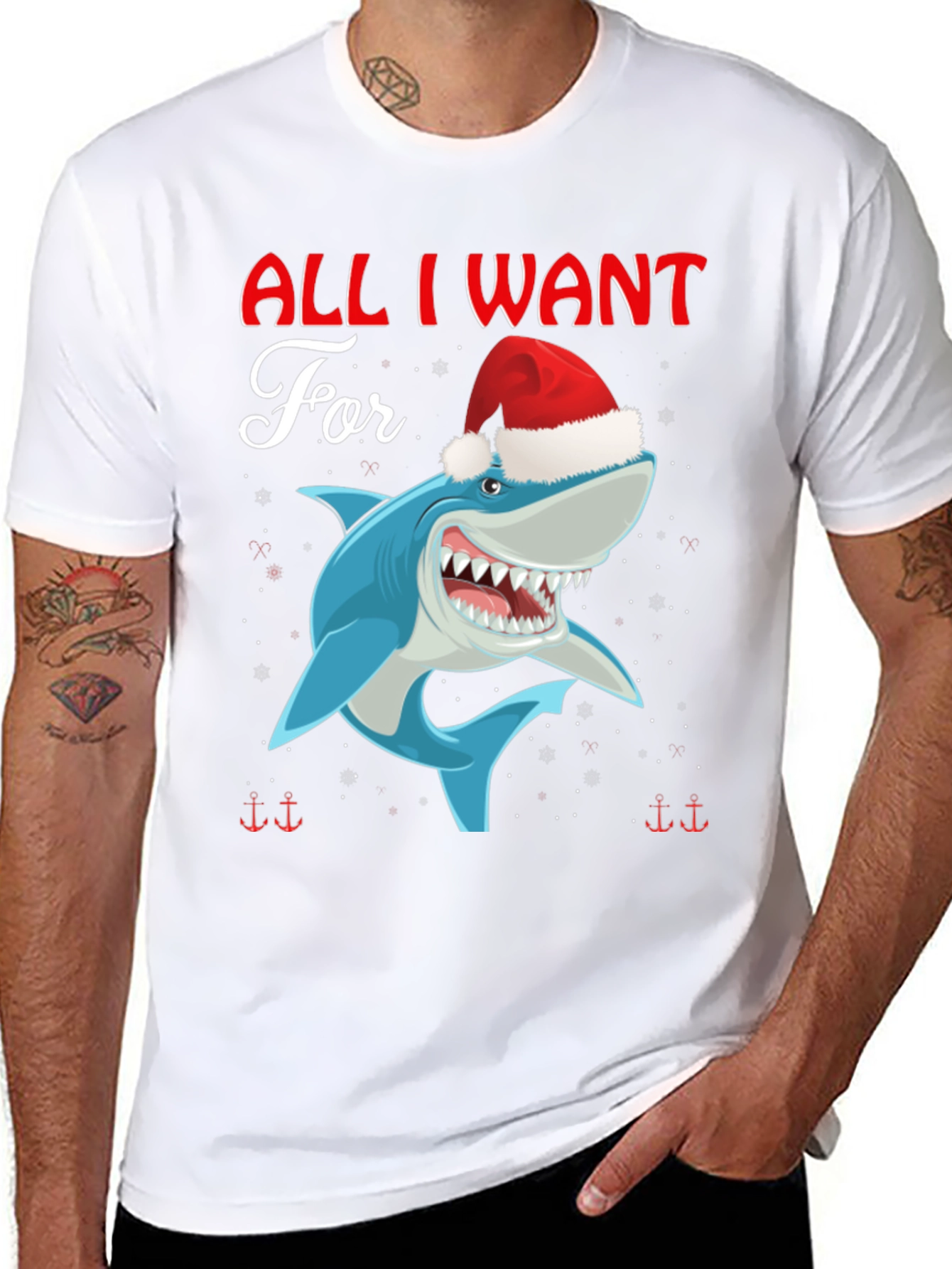 All I Want For Christmas Is Shark T-Shirt