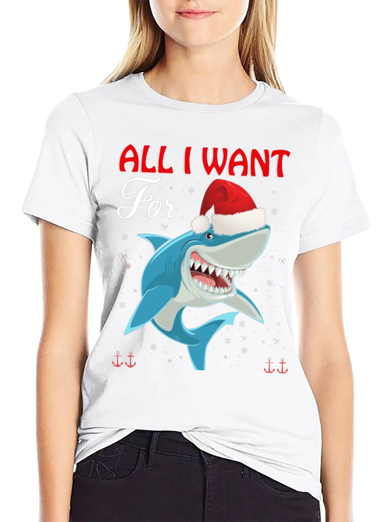 All I Want For Christmas Is Shark T-Shirt