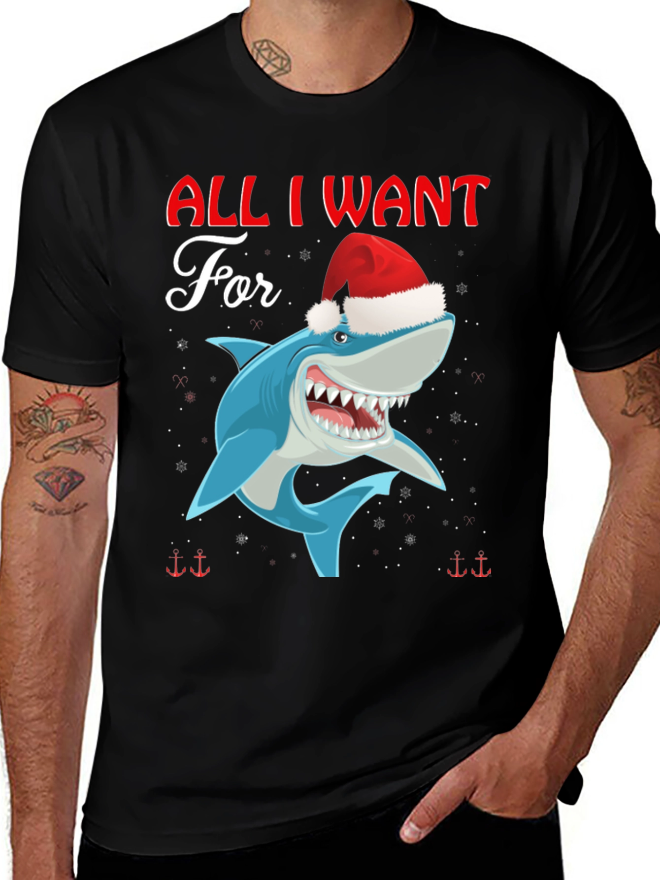 All I Want For Christmas Is Shark T-Shirt