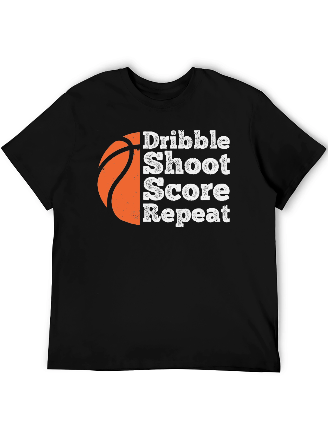 Dribble Shoot Score Repeat Basketball T-Shirt